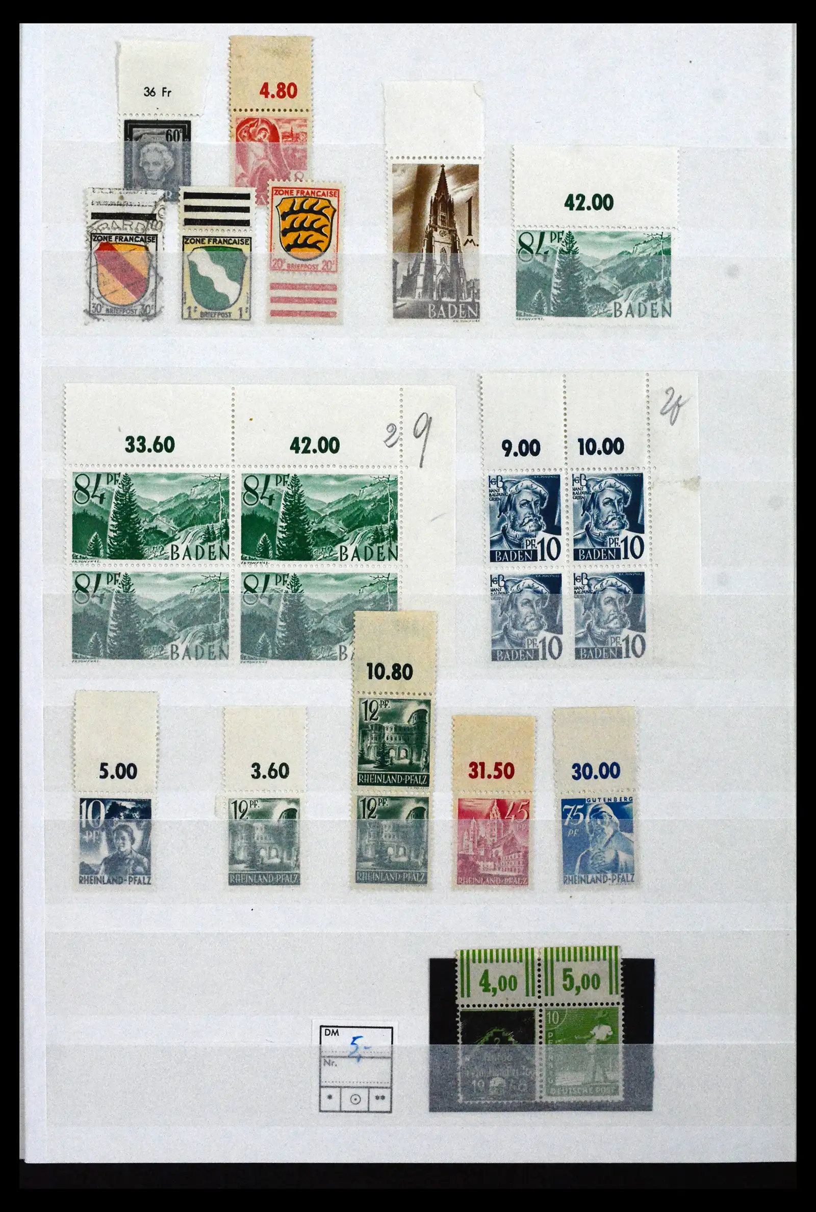 41996 0053 - Postzegelverzameling 41996 Duitsland velrand bijzonderheden 1905-1948.