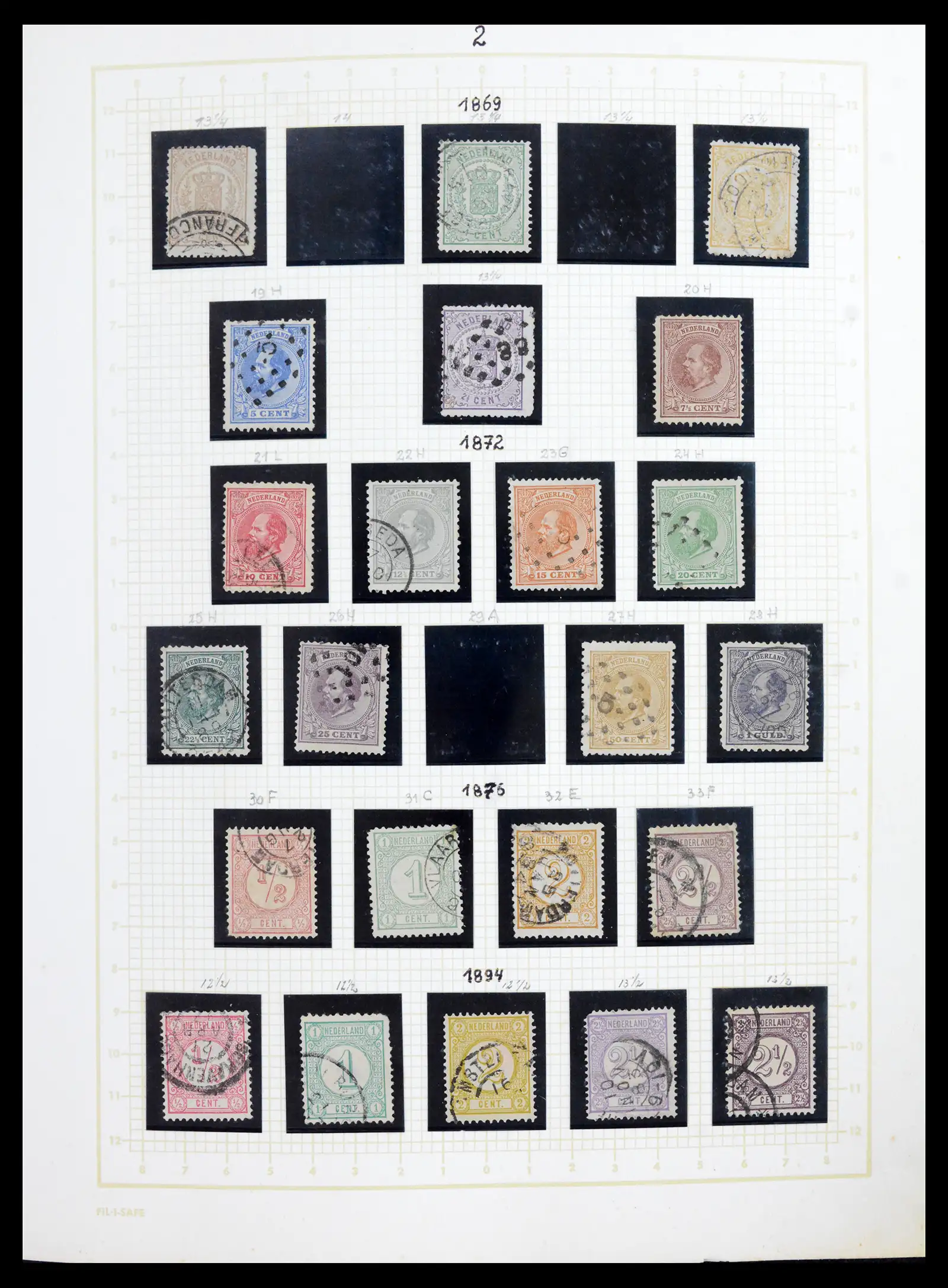 42001 0002 - Postzegelverzameling 42001 Nederland 1852-1979.