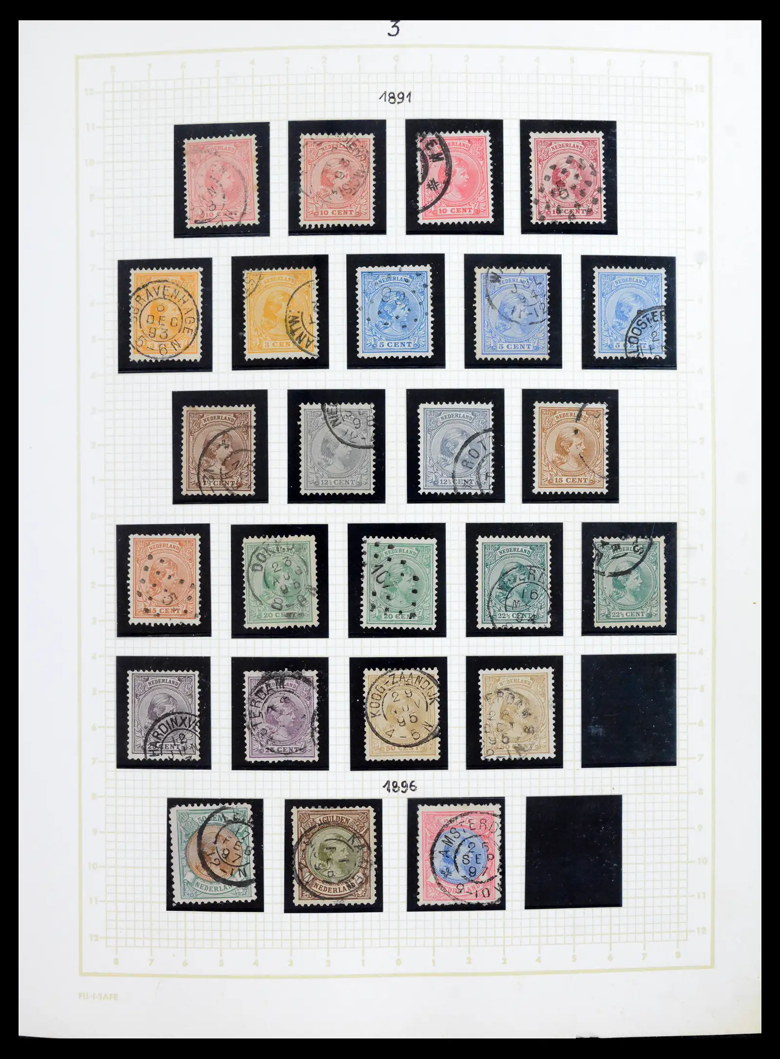 42001 0003 - Postzegelverzameling 42001 Nederland 1852-1979.