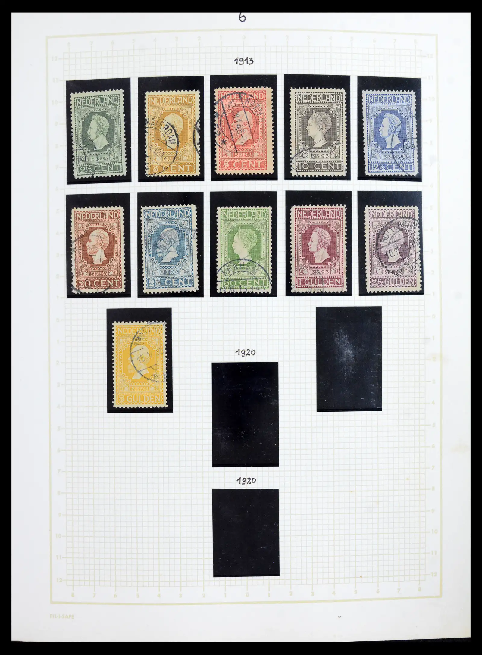42001 0006 - Postzegelverzameling 42001 Nederland 1852-1979.