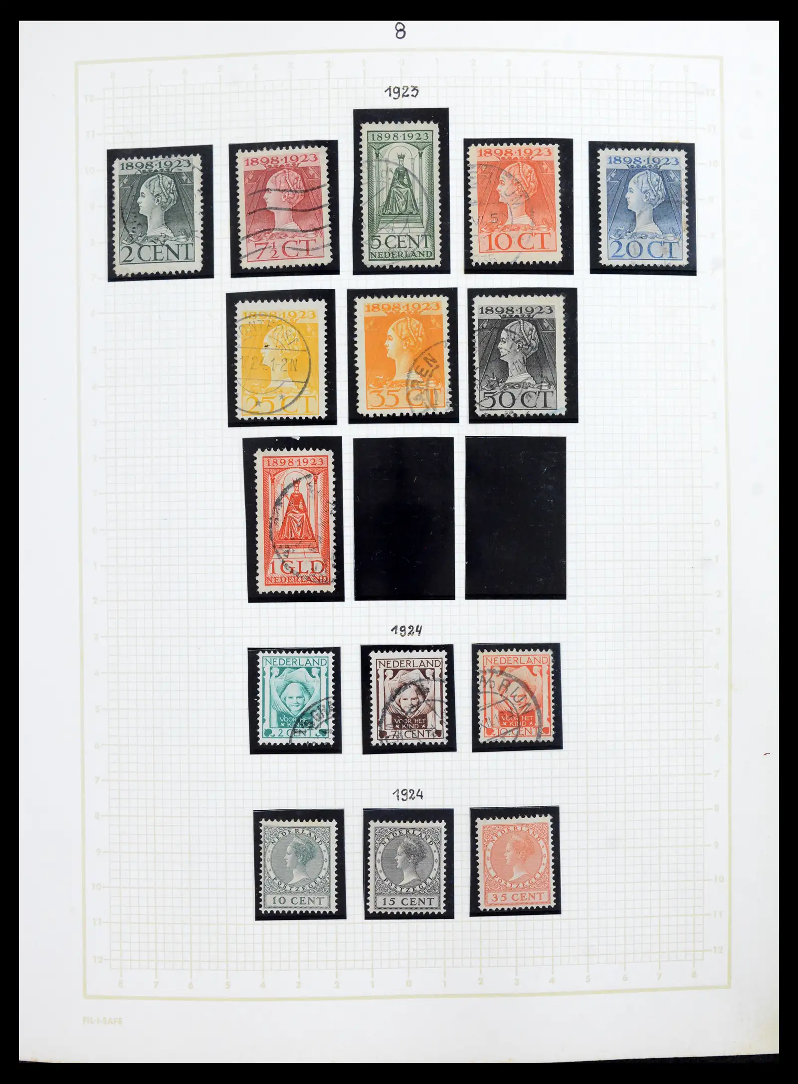 42001 0008 - Postzegelverzameling 42001 Nederland 1852-1979.