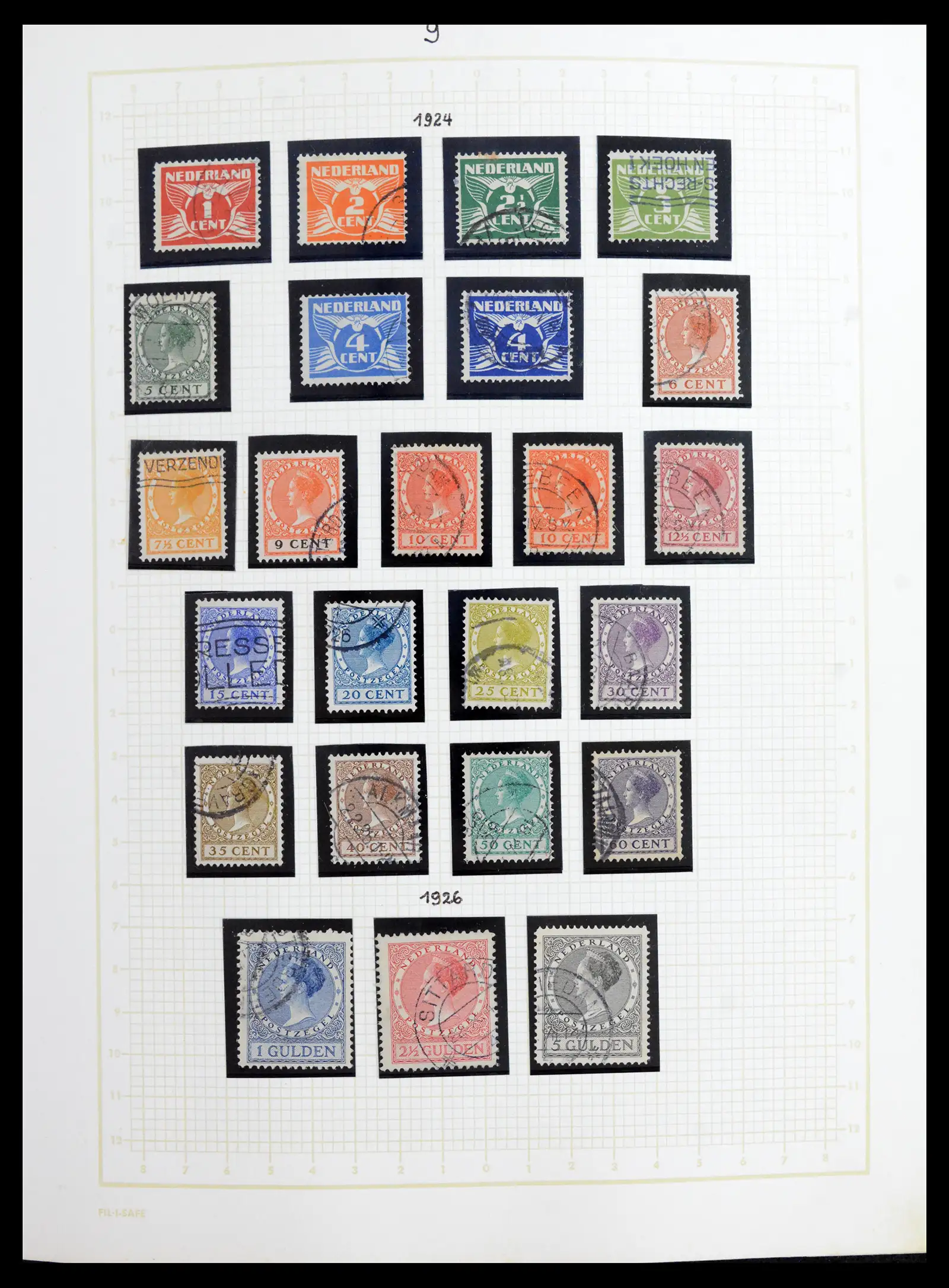 42001 0009 - Postzegelverzameling 42001 Nederland 1852-1979.