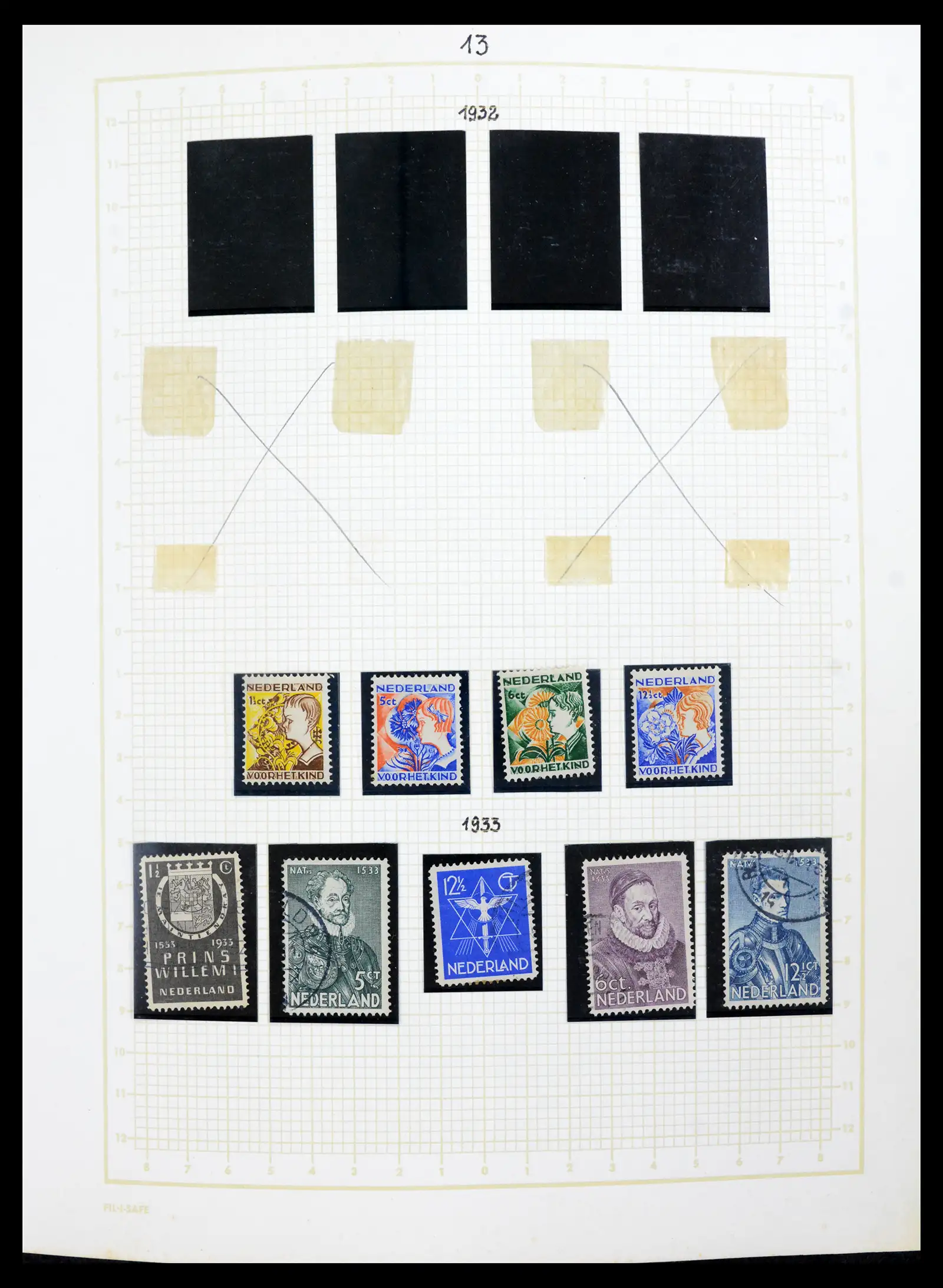 42001 0013 - Postzegelverzameling 42001 Nederland 1852-1979.