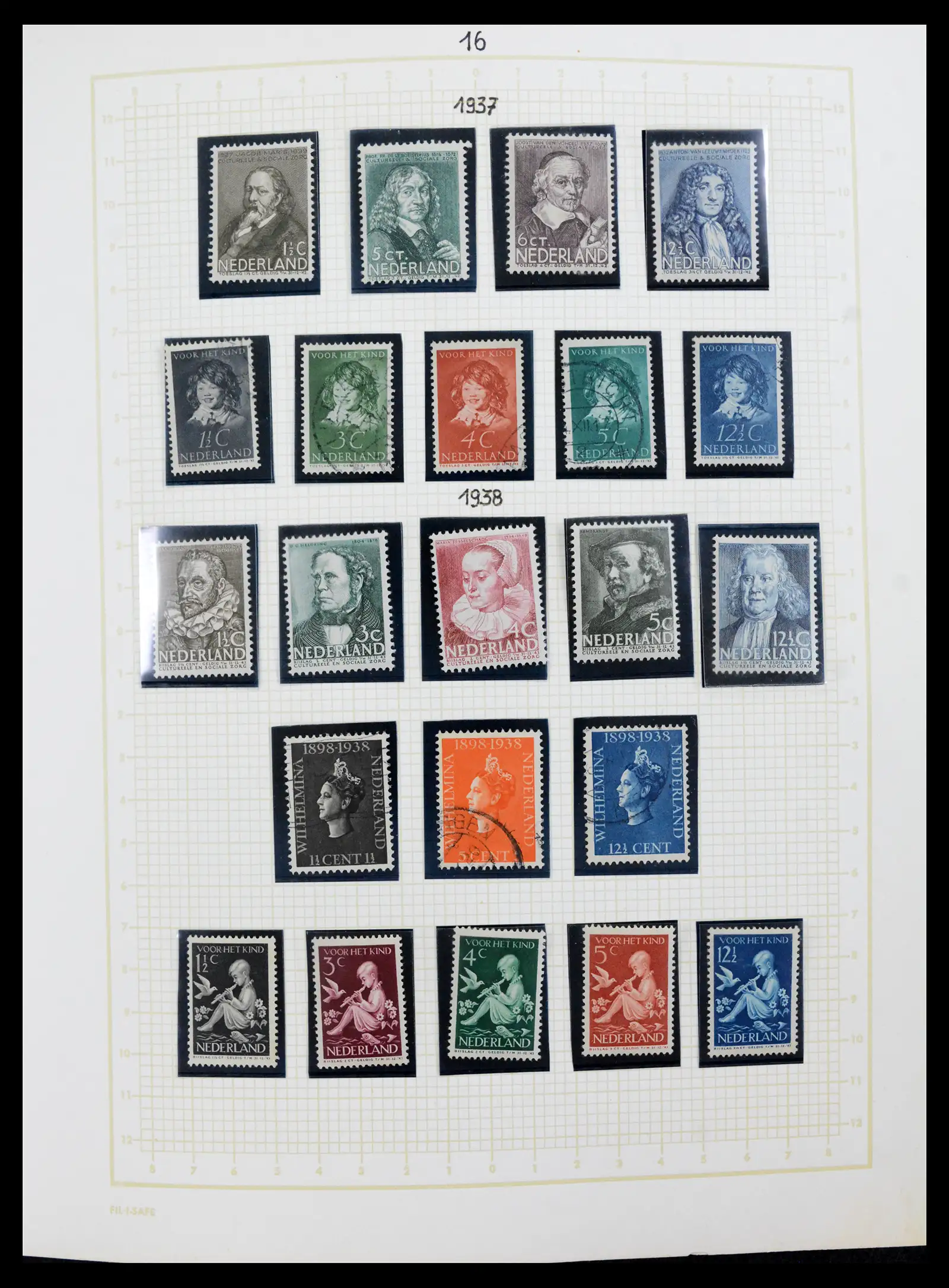 42001 0016 - Postzegelverzameling 42001 Nederland 1852-1979.