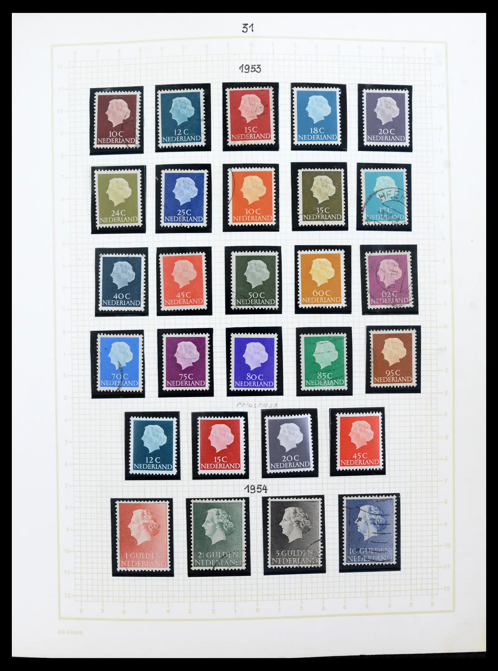 42001 0031 - Postzegelverzameling 42001 Nederland 1852-1979.