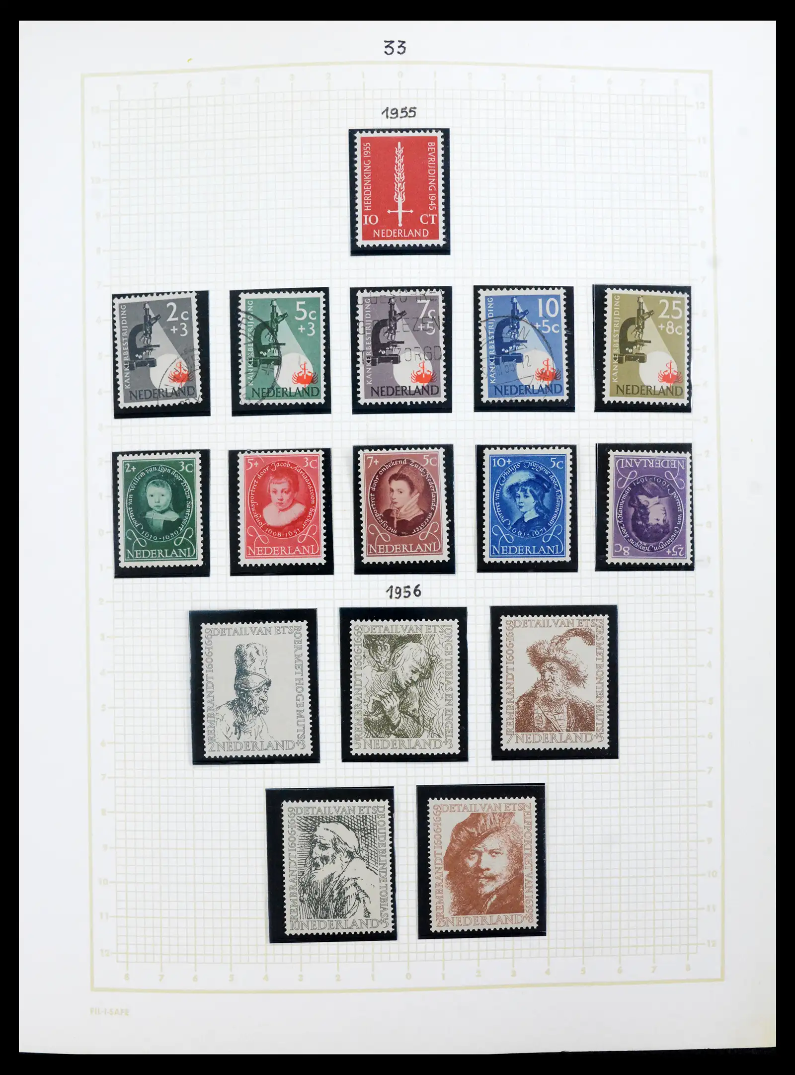 42001 0033 - Postzegelverzameling 42001 Nederland 1852-1979.