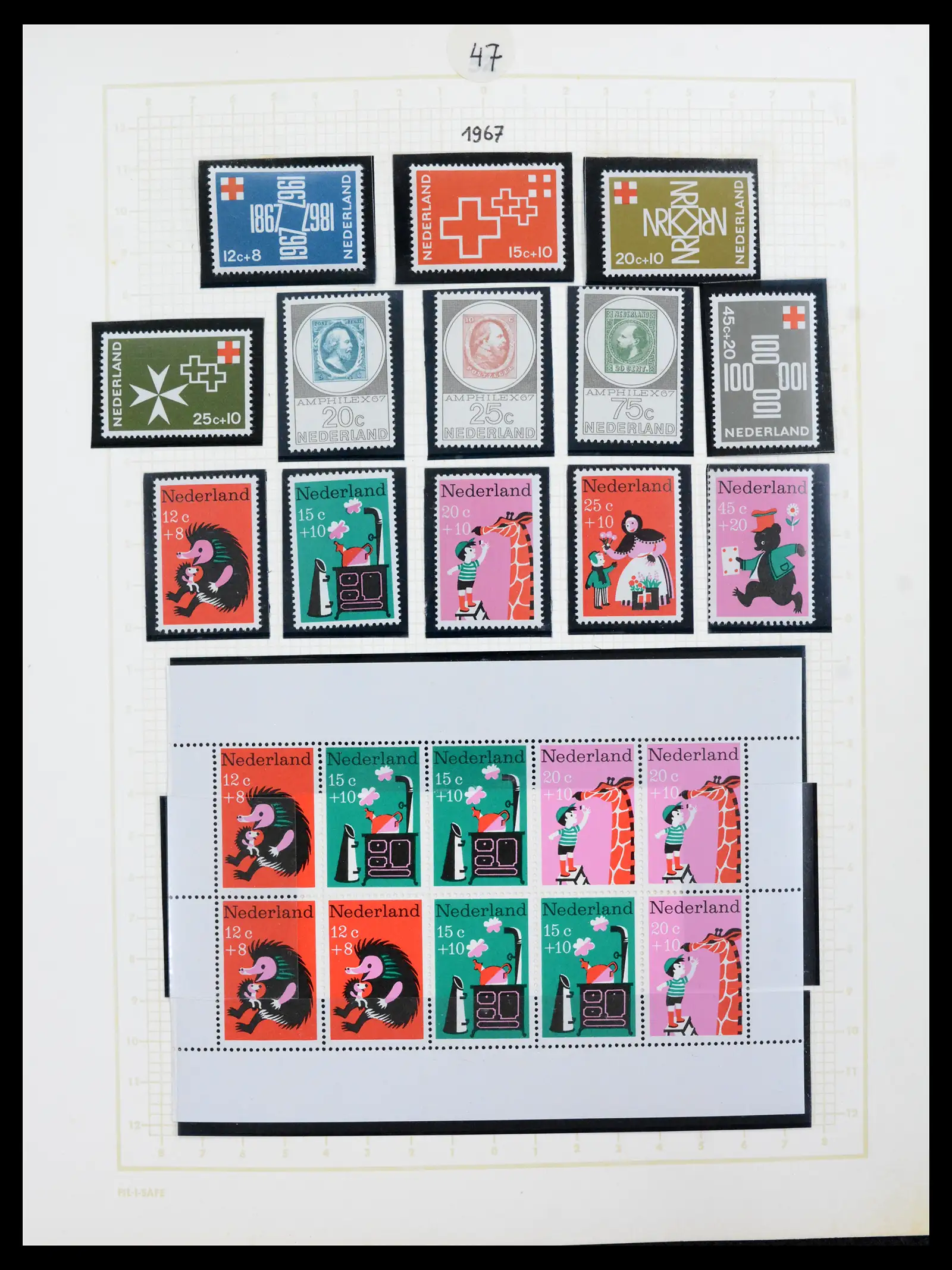 42001 0047 - Postzegelverzameling 42001 Nederland 1852-1979.