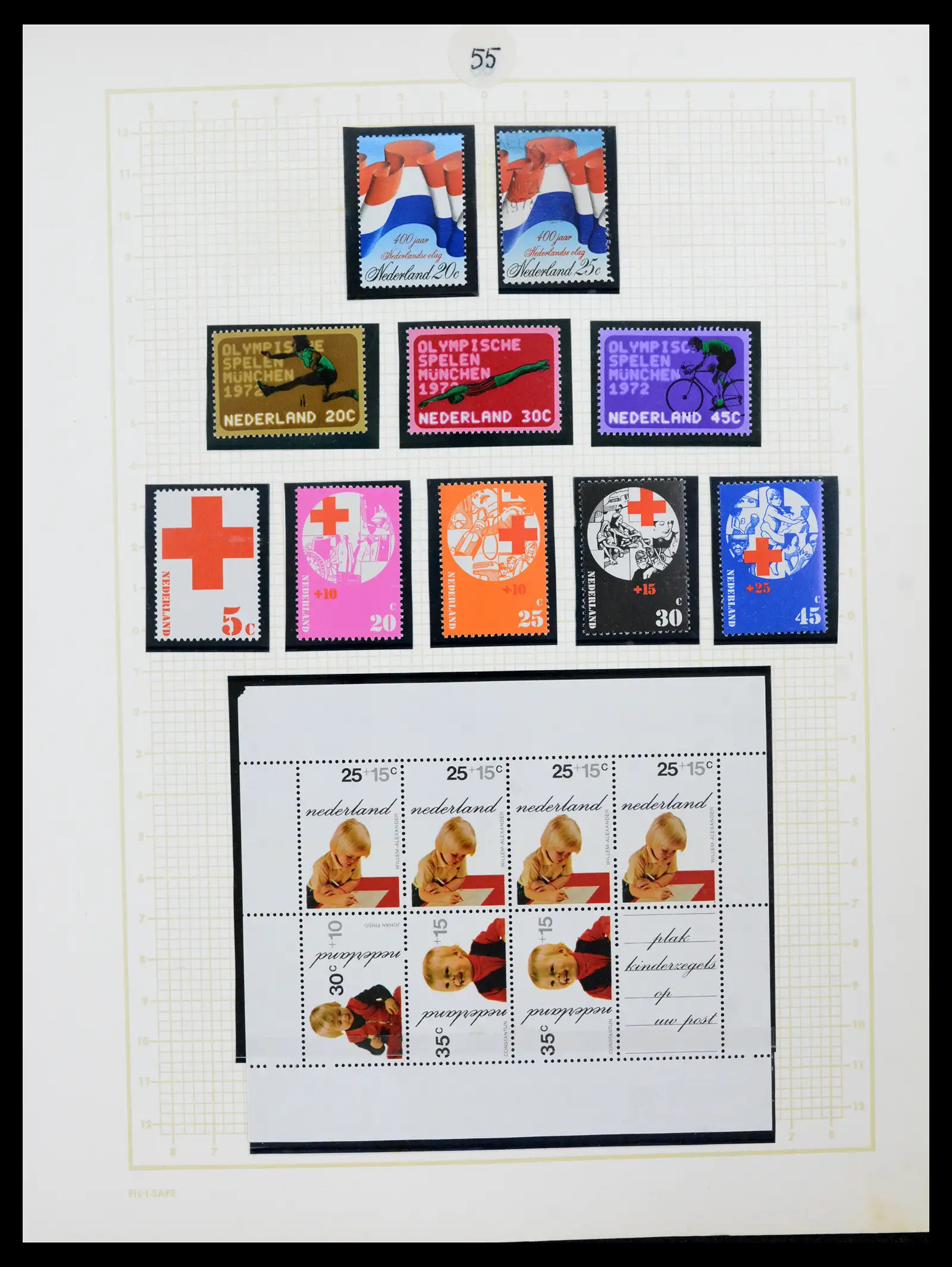 42001 0055 - Postzegelverzameling 42001 Nederland 1852-1979.