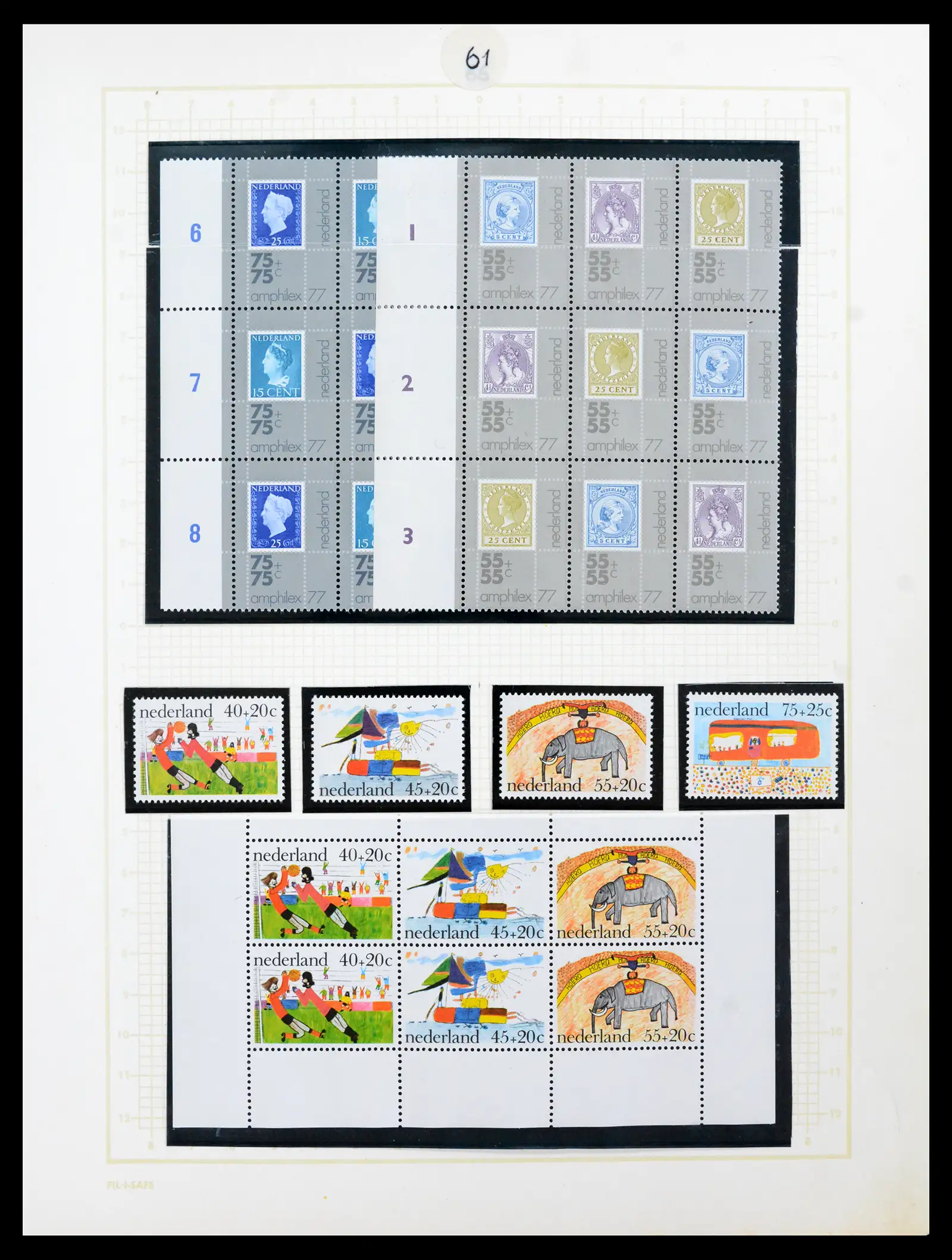 42001 0061 - Postzegelverzameling 42001 Nederland 1852-1979.
