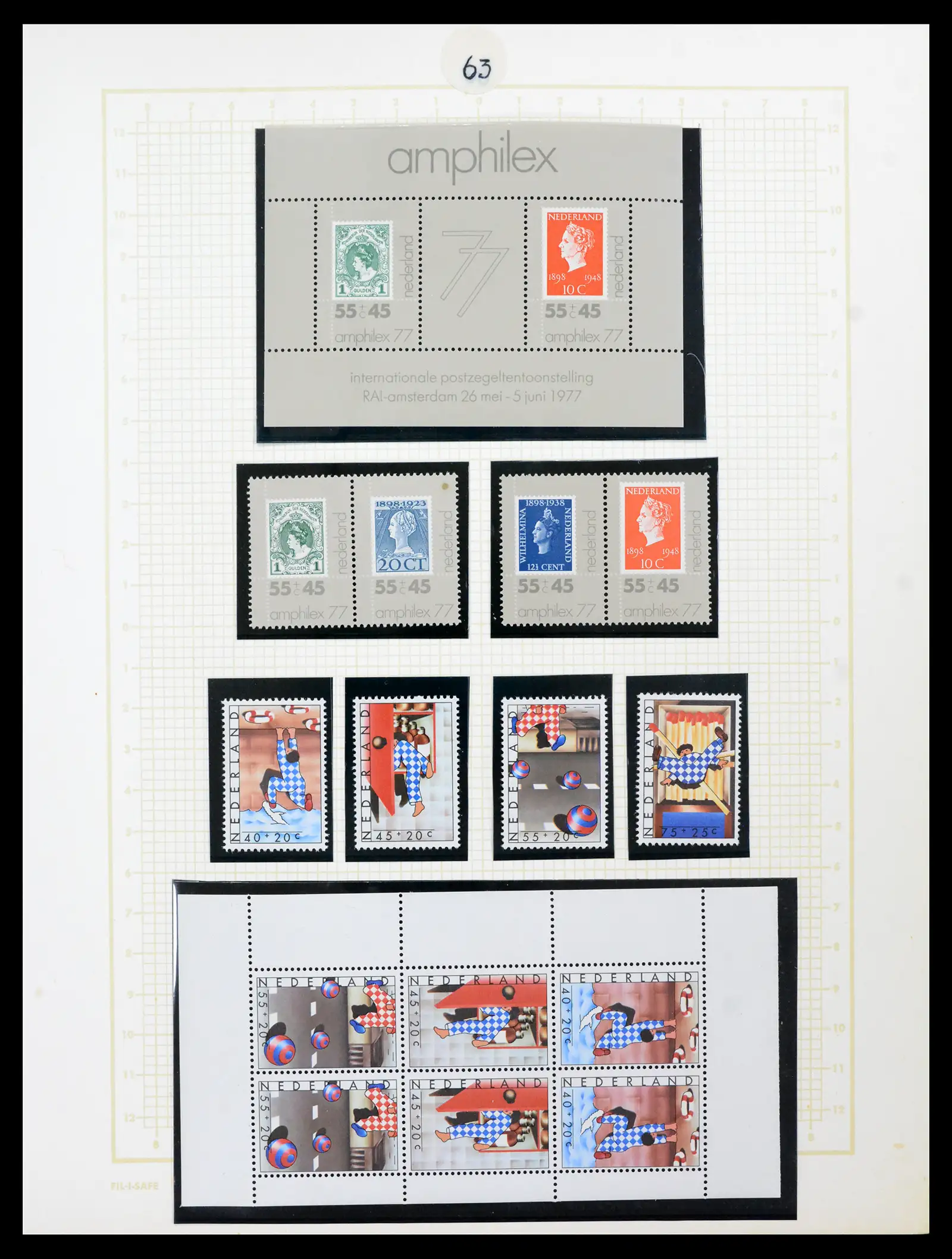 42001 0063 - Postzegelverzameling 42001 Nederland 1852-1979.