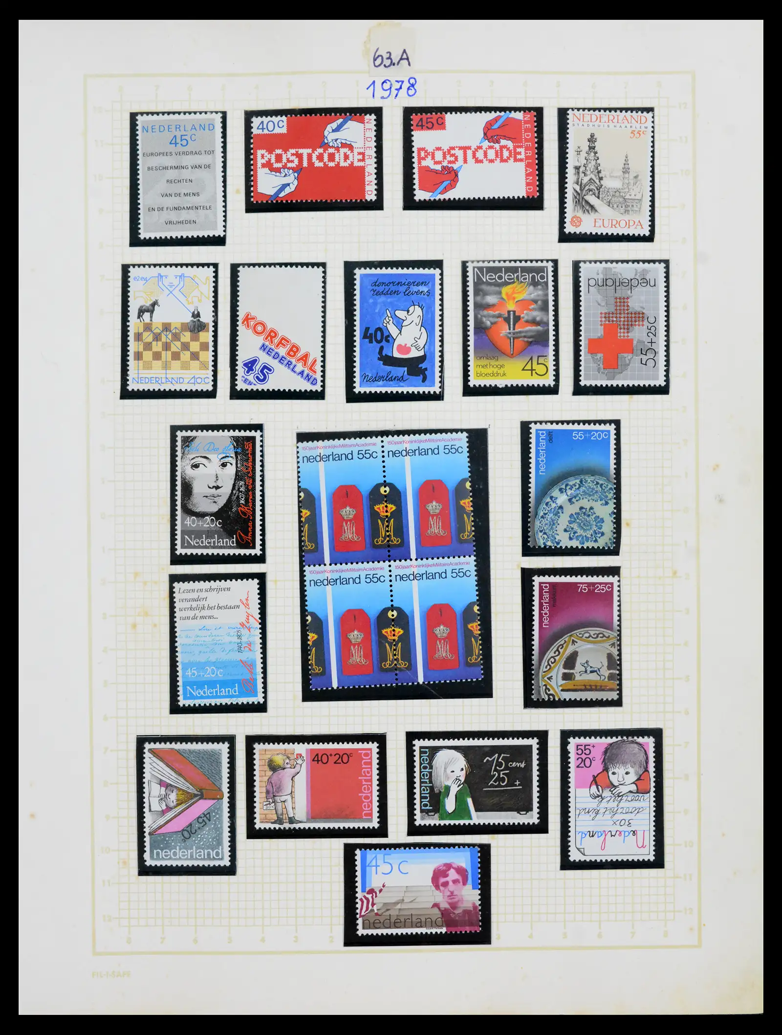 42001 0064 - Postzegelverzameling 42001 Nederland 1852-1979.