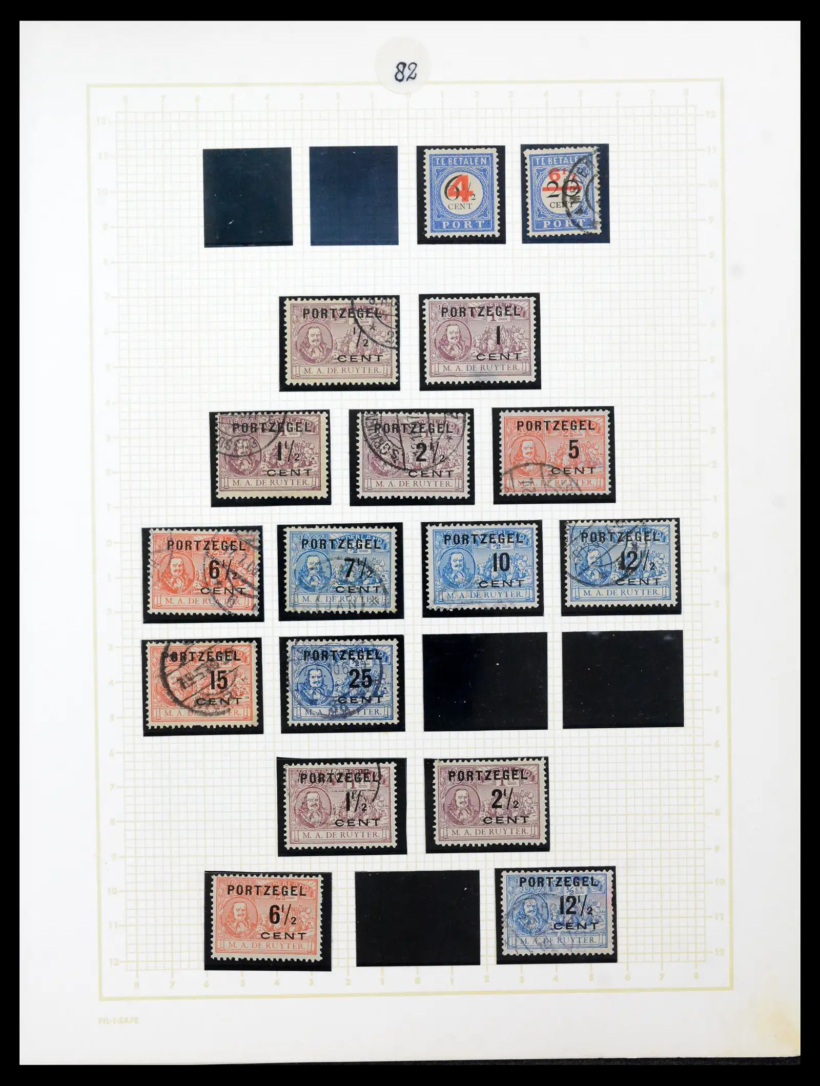 42001 0074 - Postzegelverzameling 42001 Nederland 1852-1979.