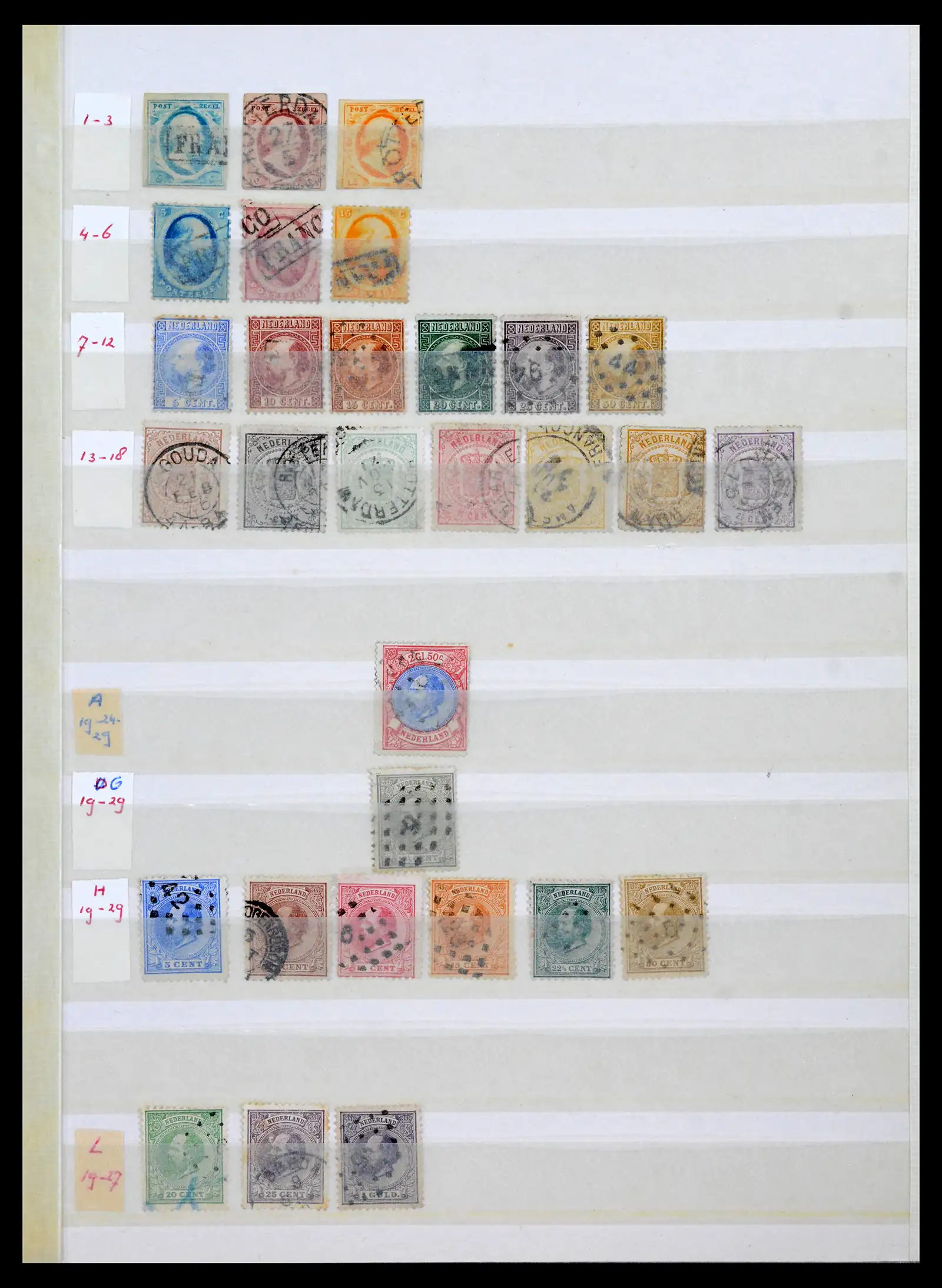 42002 0001 - Postzegelverzameling 42002 Nederland 1852-1970.
