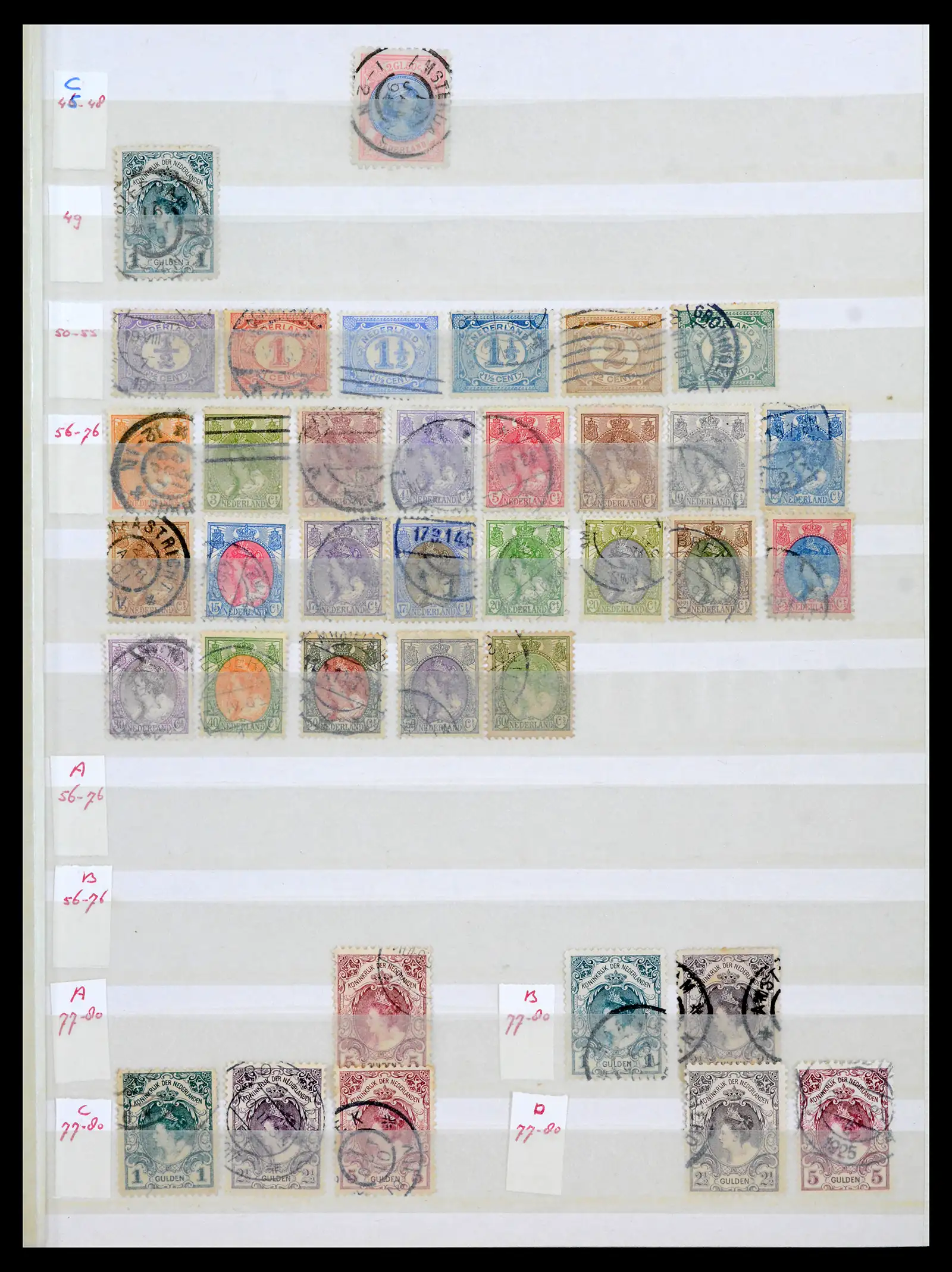 42002 0003 - Postzegelverzameling 42002 Nederland 1852-1970.