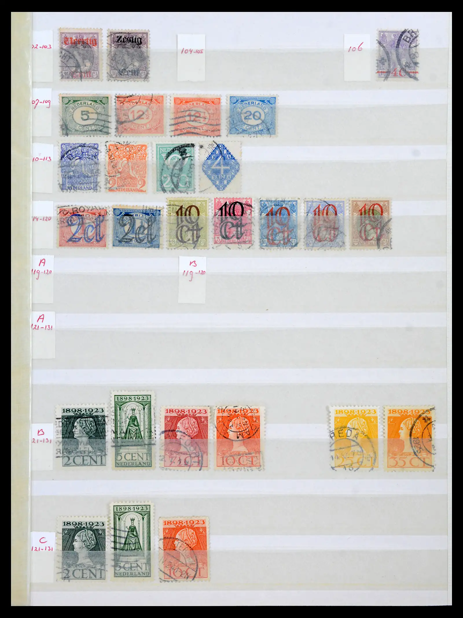 42002 0005 - Postzegelverzameling 42002 Nederland 1852-1970.