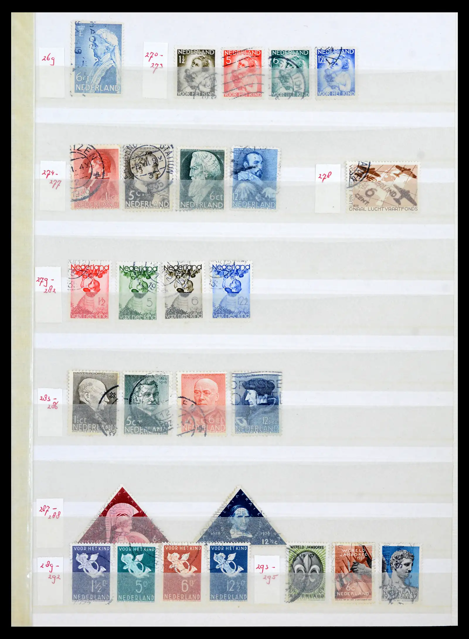 42002 0011 - Postzegelverzameling 42002 Nederland 1852-1970.