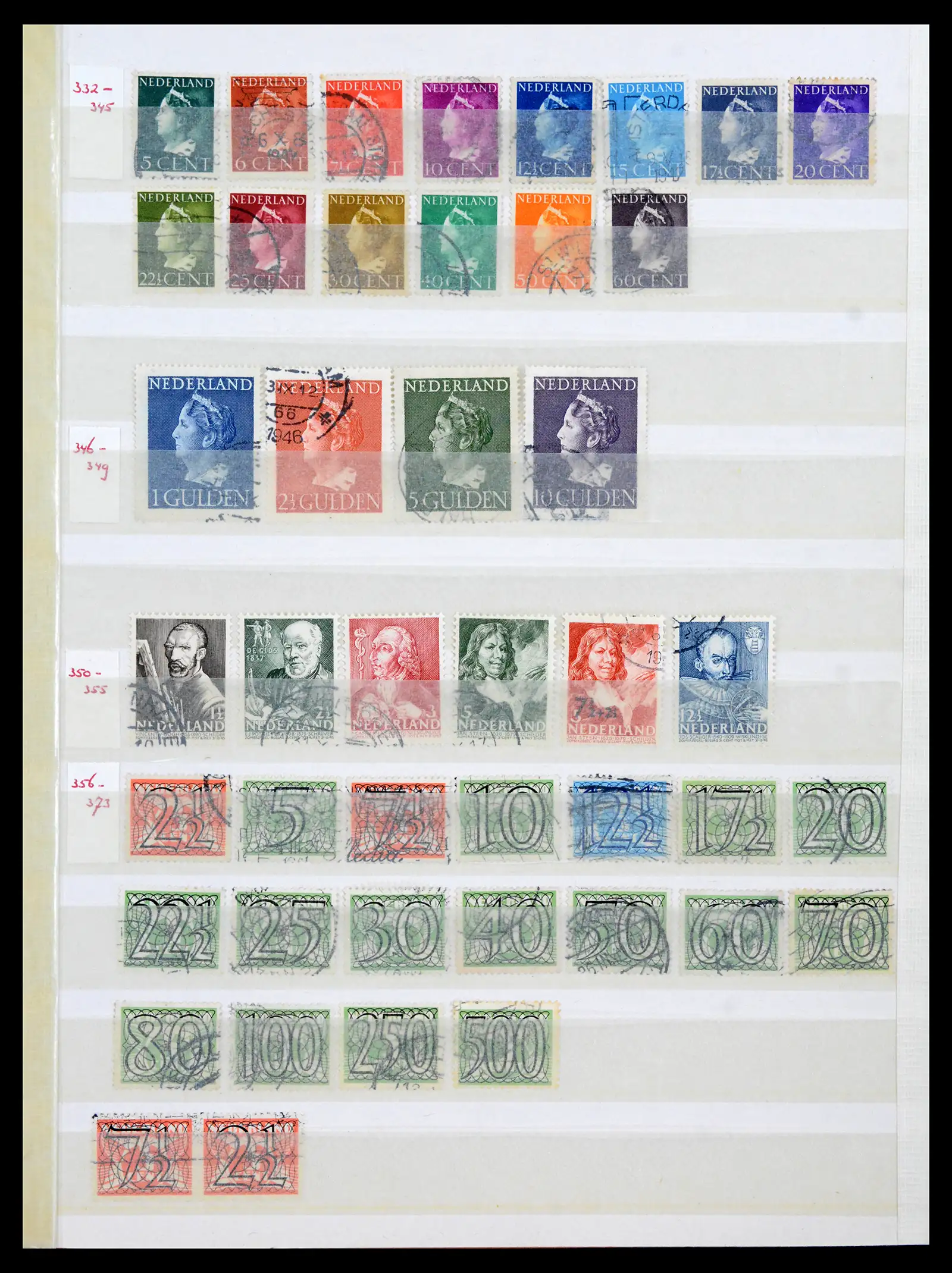 42002 0013 - Postzegelverzameling 42002 Nederland 1852-1970.