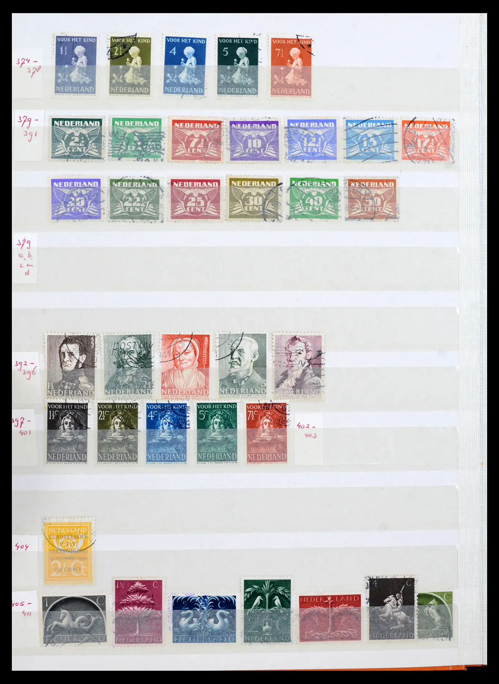 42002 0014 - Postzegelverzameling 42002 Nederland 1852-1970.
