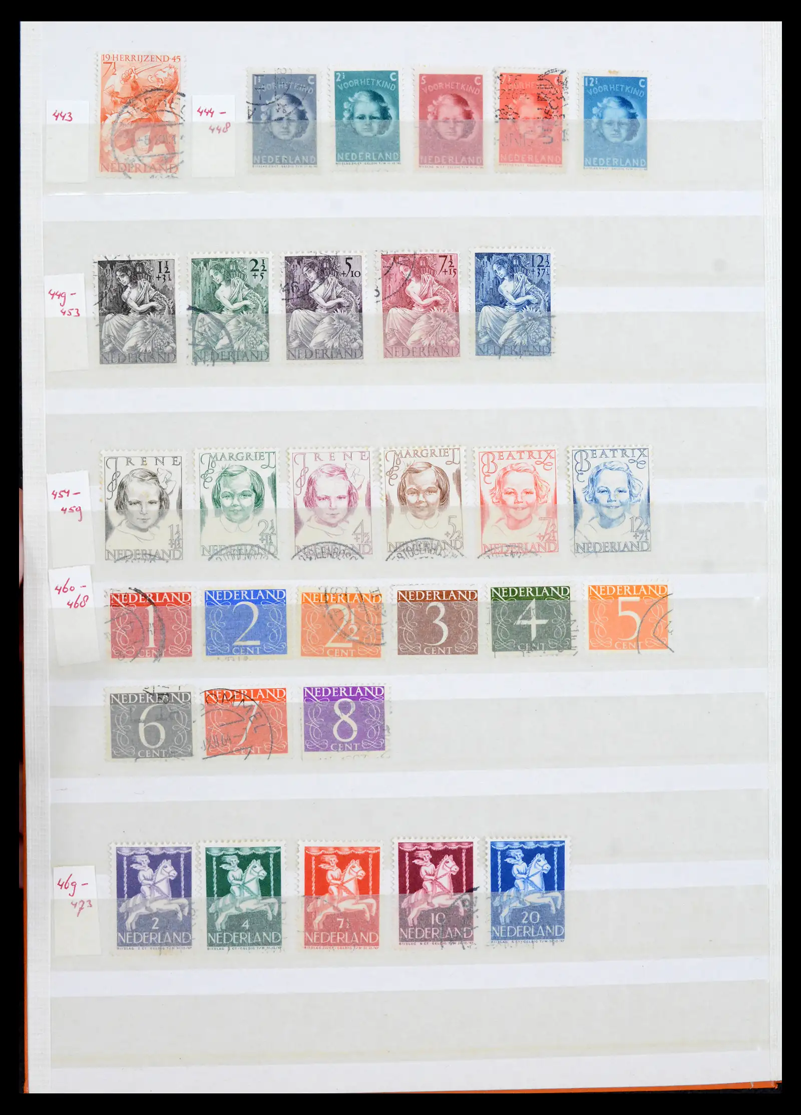 42002 0016 - Postzegelverzameling 42002 Nederland 1852-1970.