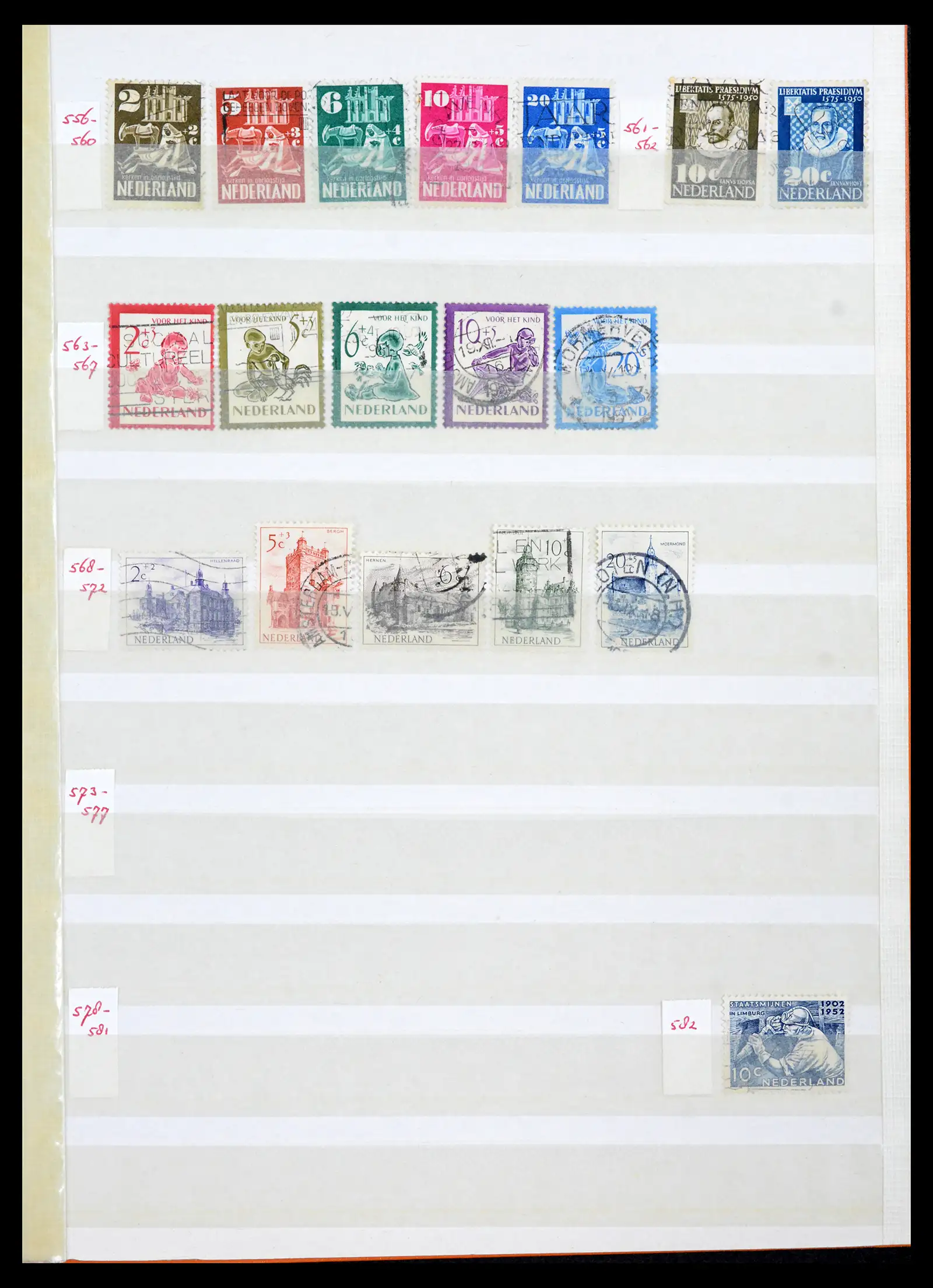 42002 0019 - Postzegelverzameling 42002 Nederland 1852-1970.