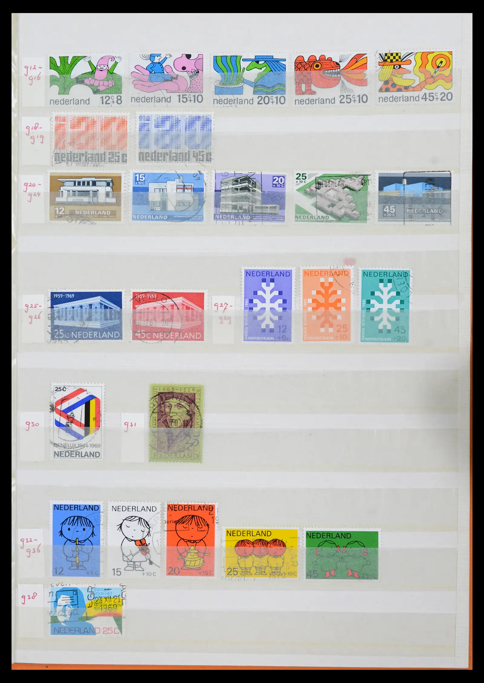 42002 0031 - Postzegelverzameling 42002 Nederland 1852-1970.