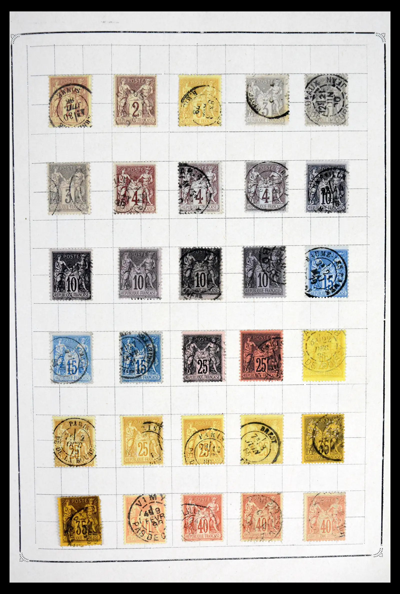 42010 0015 - Stamp collection 42010 France 1849-1980.