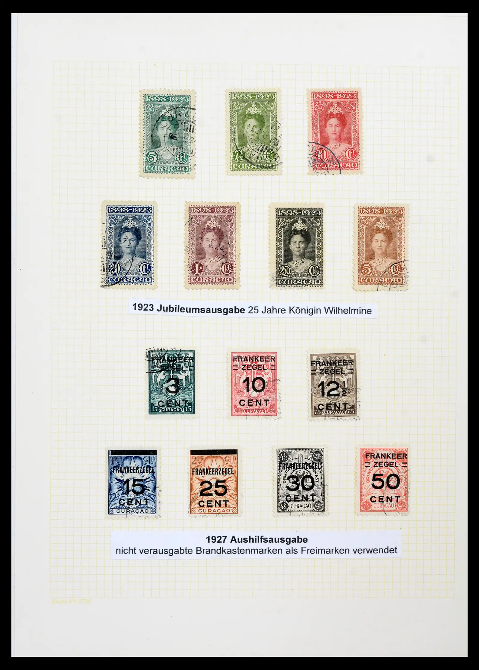 42011 0005 - Postzegelverzameling 42011 Curaçao 1873-1948.