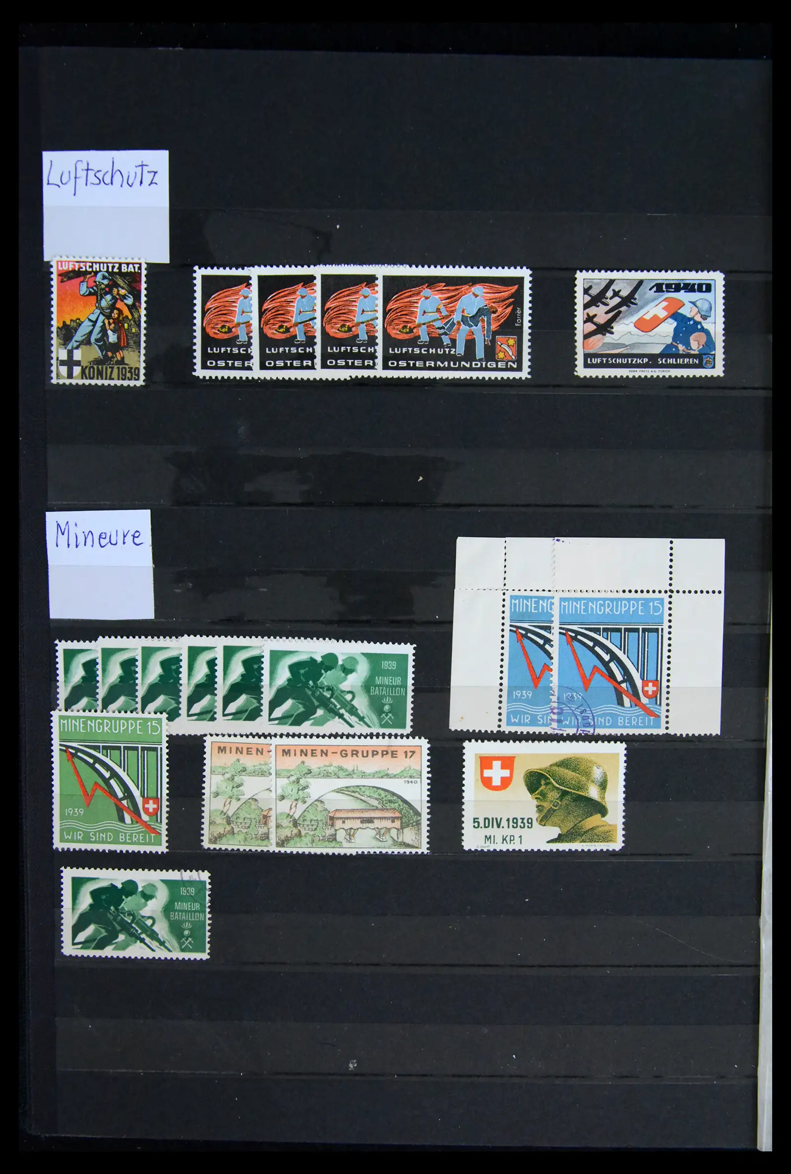 42012 0063 - Postzegelverzameling 42012 Zwitserland soldatenzegels 1914-1945.