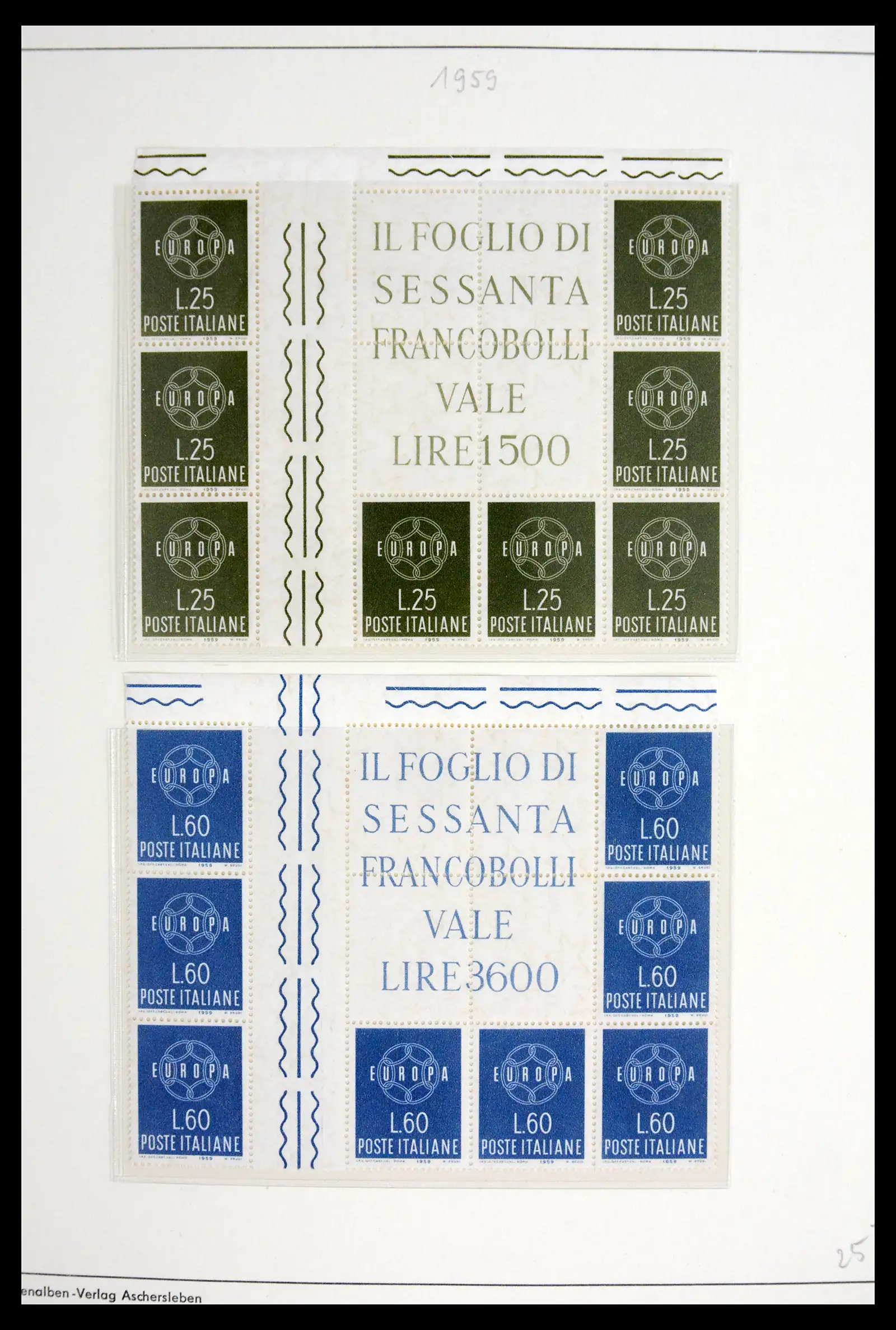 42019 0005 - Postzegelverzameling 42019 Europa CEPT brugparen 1956-1975.