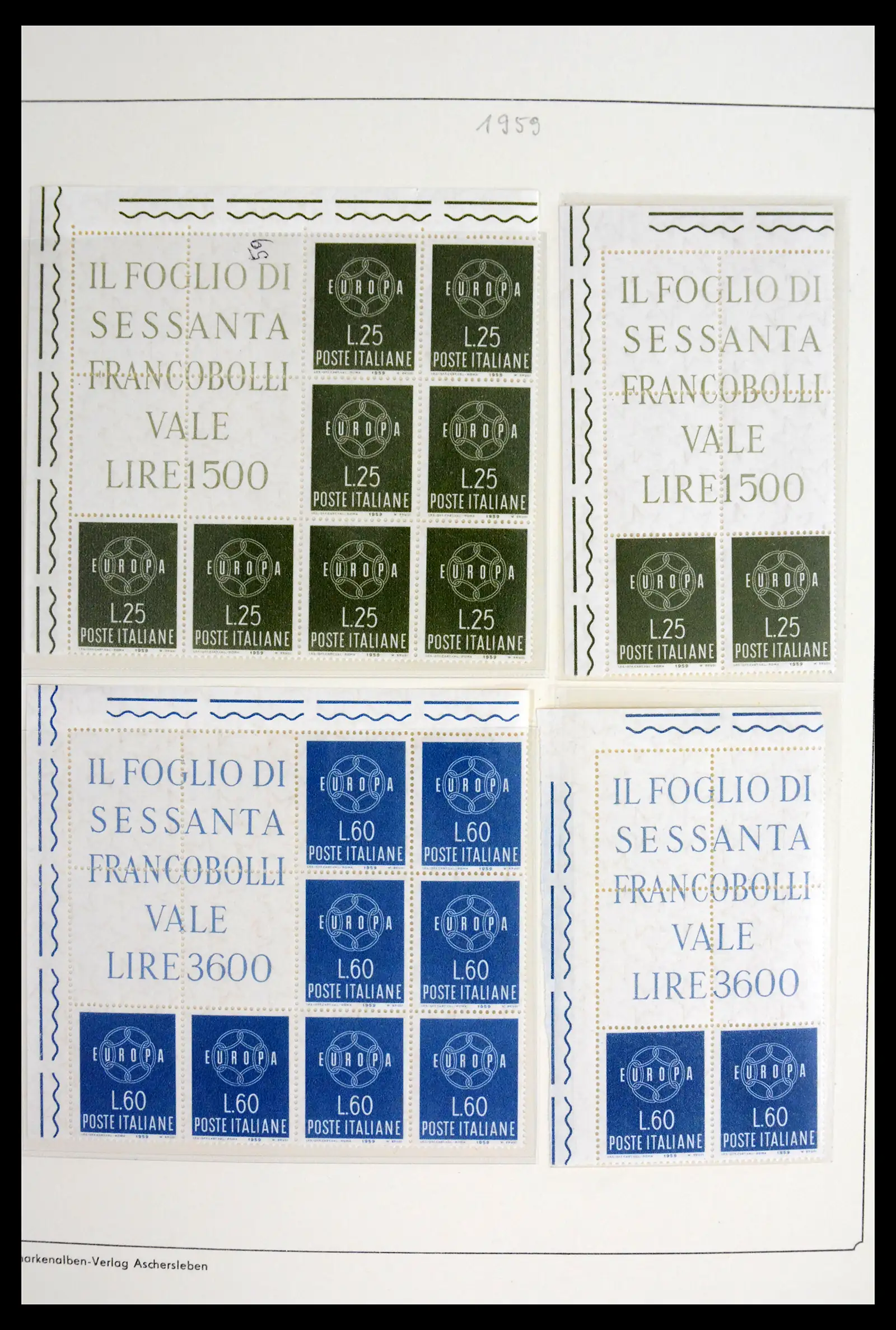 42019 0006 - Postzegelverzameling 42019 Europa CEPT brugparen 1956-1975.