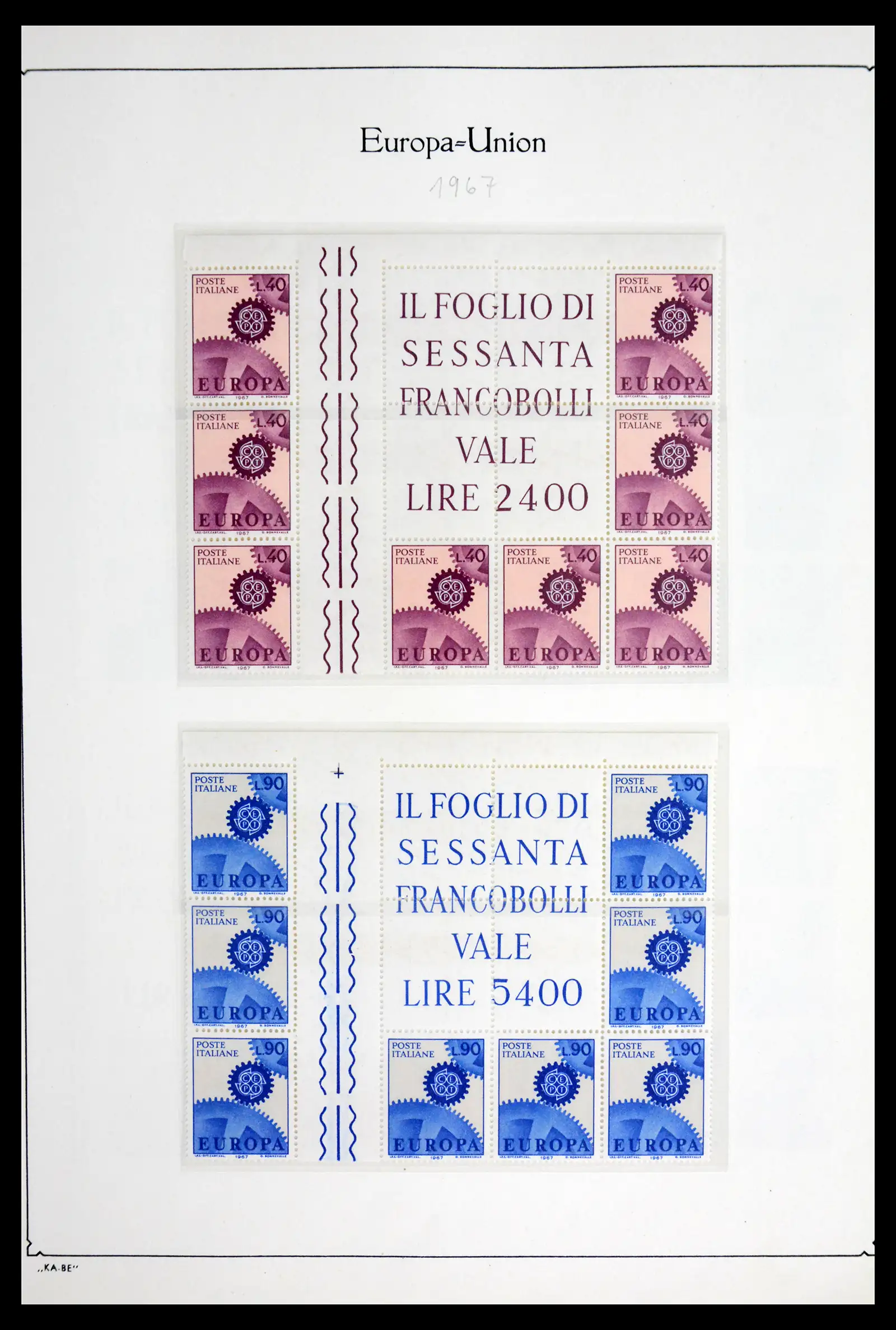 42019 0022 - Postzegelverzameling 42019 Europa CEPT brugparen 1956-1975.