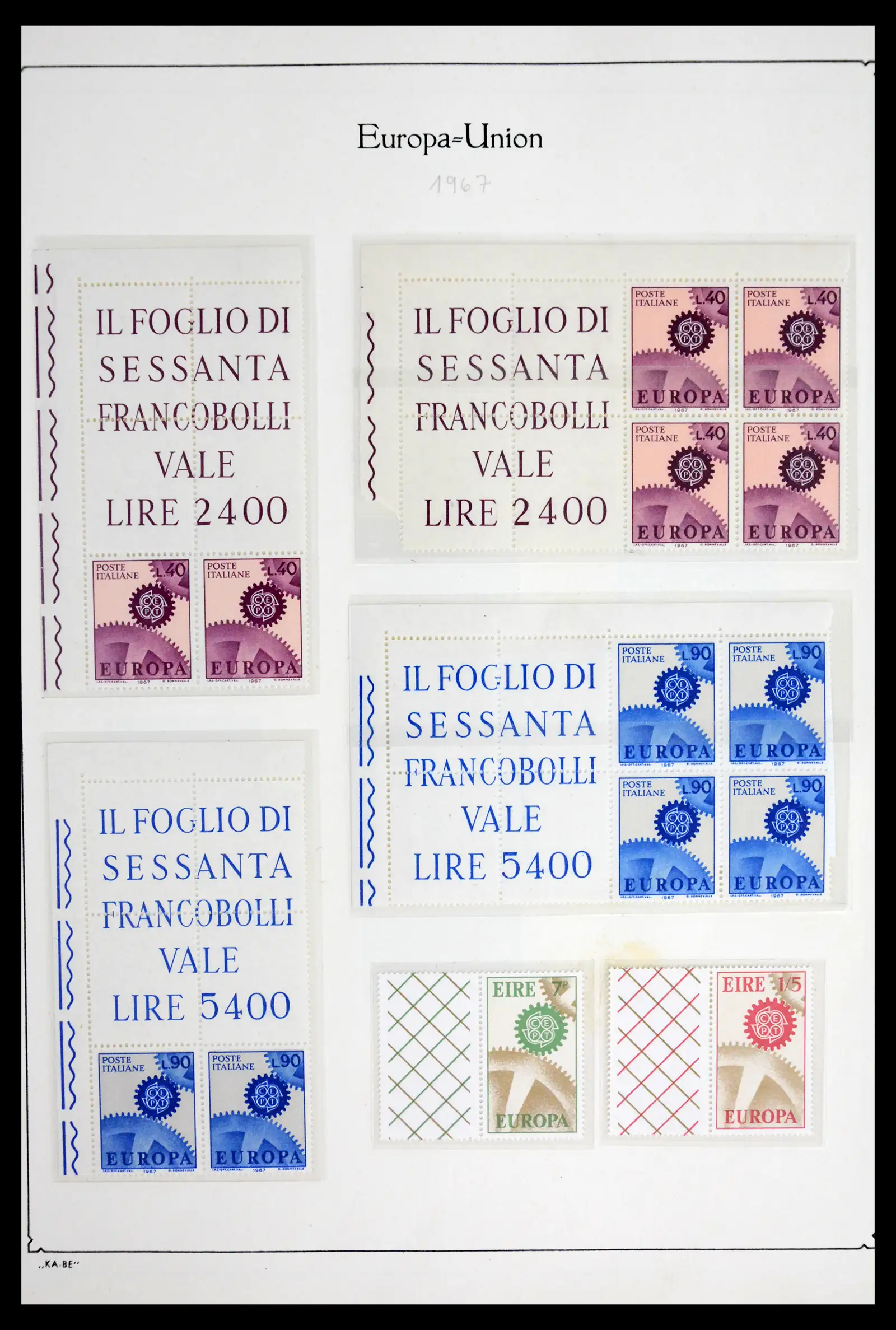 42019 0025 - Postzegelverzameling 42019 Europa CEPT brugparen 1956-1975.