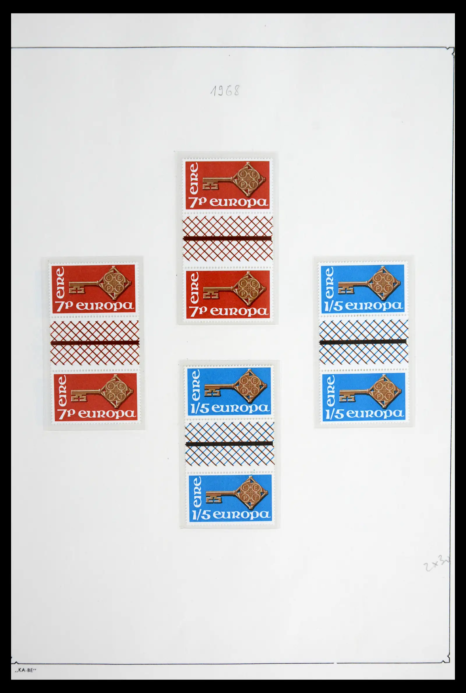 42019 0026 - Postzegelverzameling 42019 Europa CEPT brugparen 1956-1975.