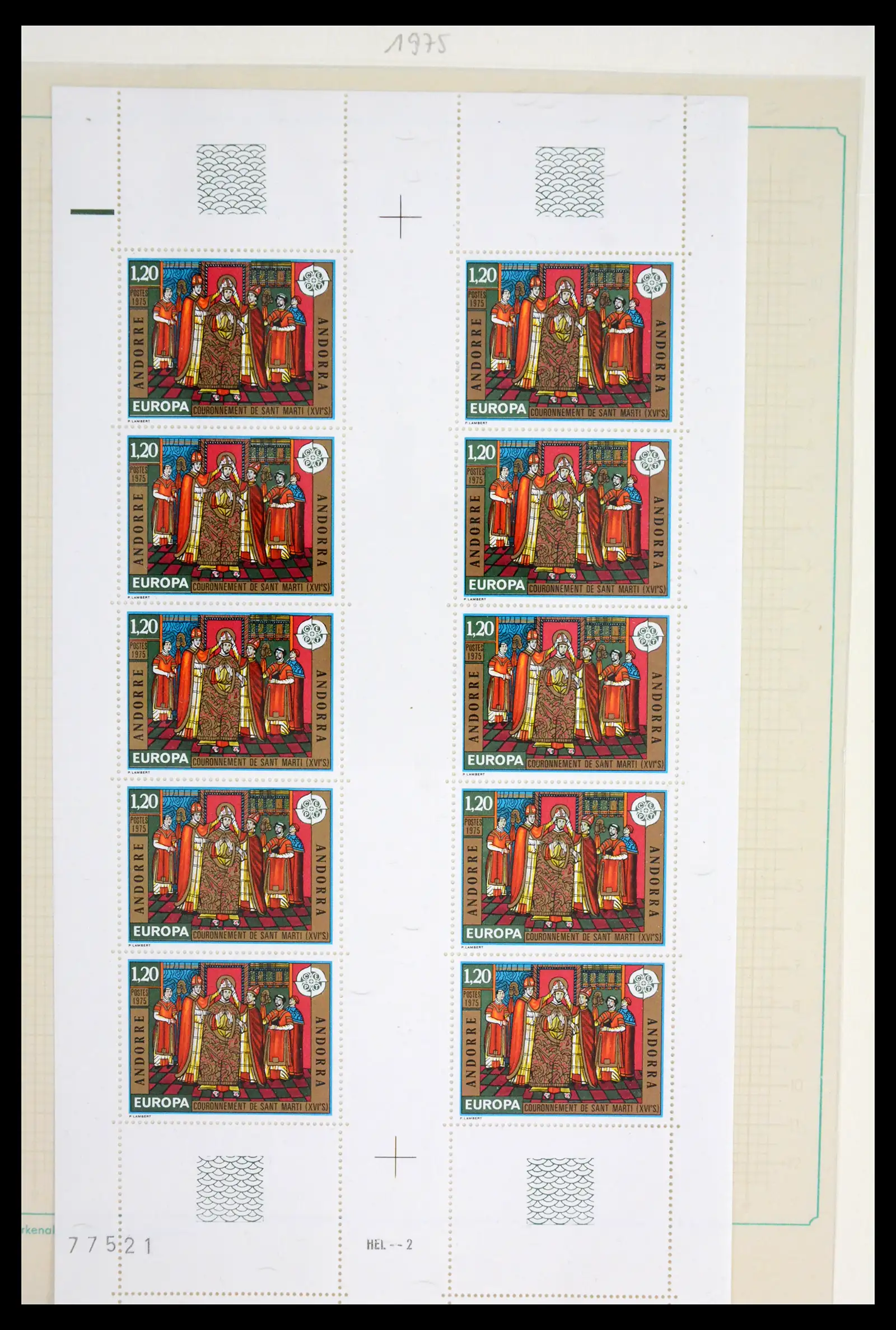 42019 0032 - Postzegelverzameling 42019 Europa CEPT brugparen 1956-1975.