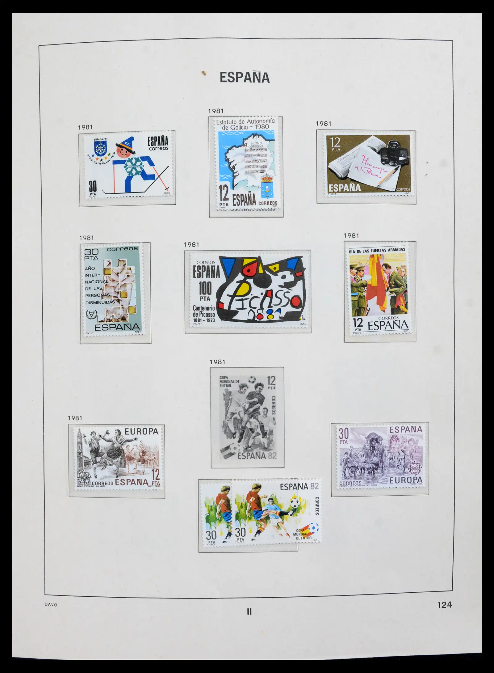 42021 0001 - Postzegelverzameling 42021 Spanje compleet 1981-2003.