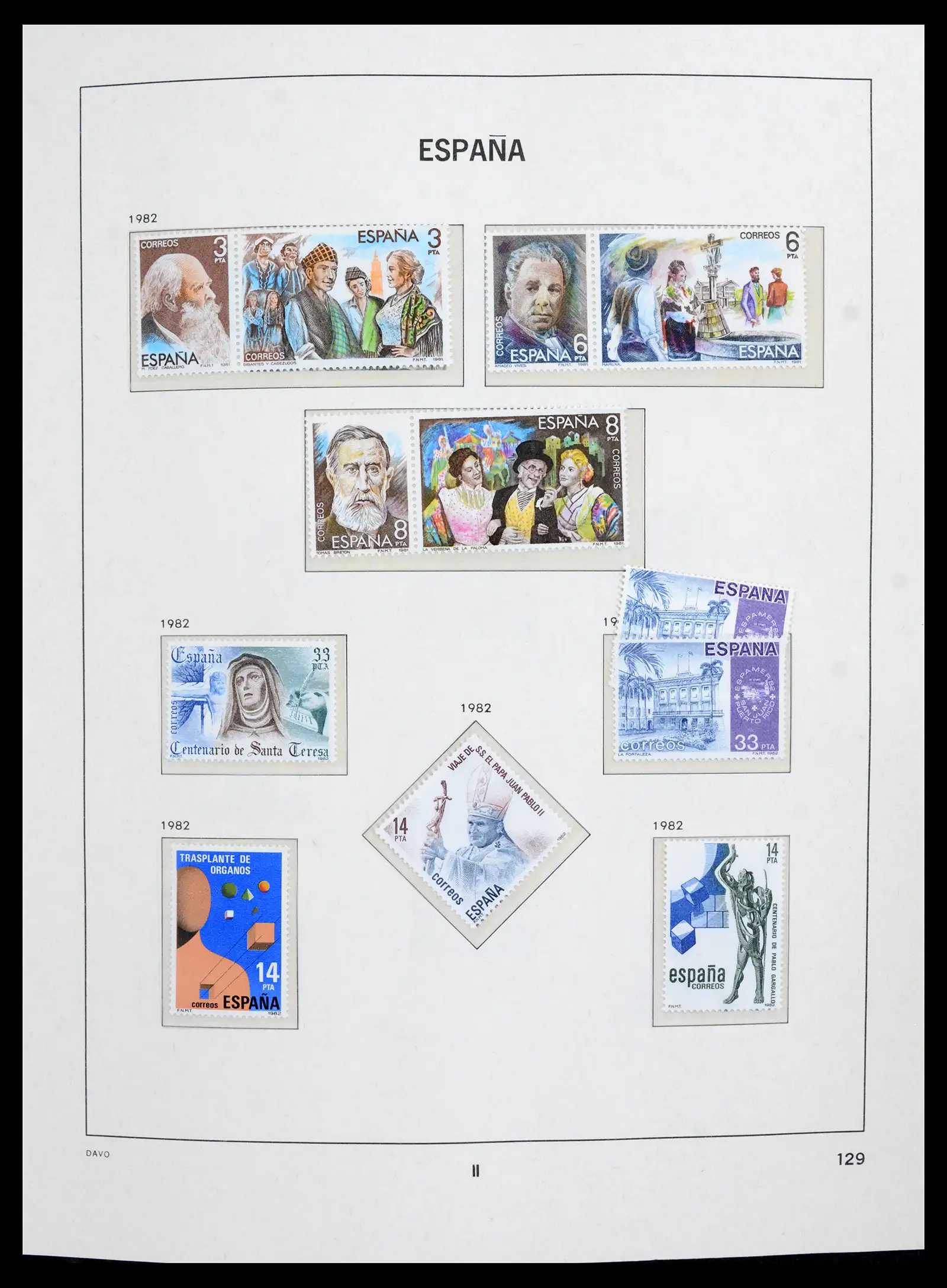 42021 0008 - Postzegelverzameling 42021 Spanje compleet 1981-2003.