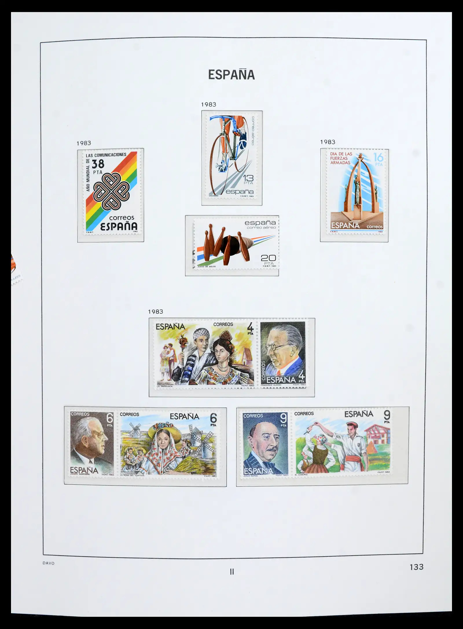42021 0012 - Postzegelverzameling 42021 Spanje compleet 1981-2003.