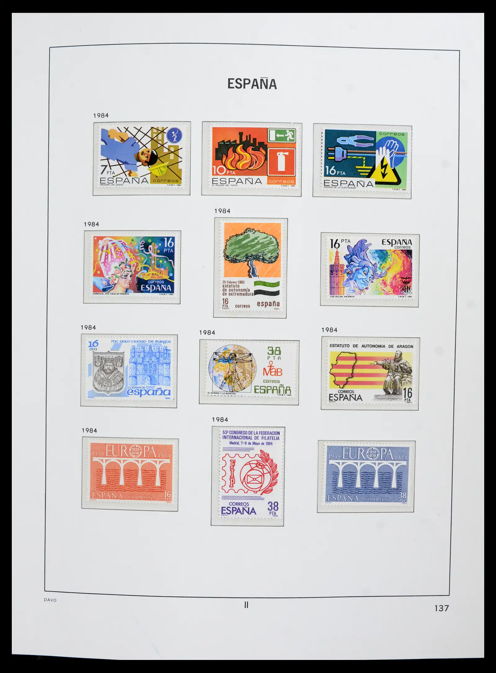 42021 0020 - Postzegelverzameling 42021 Spanje compleet 1981-2003.