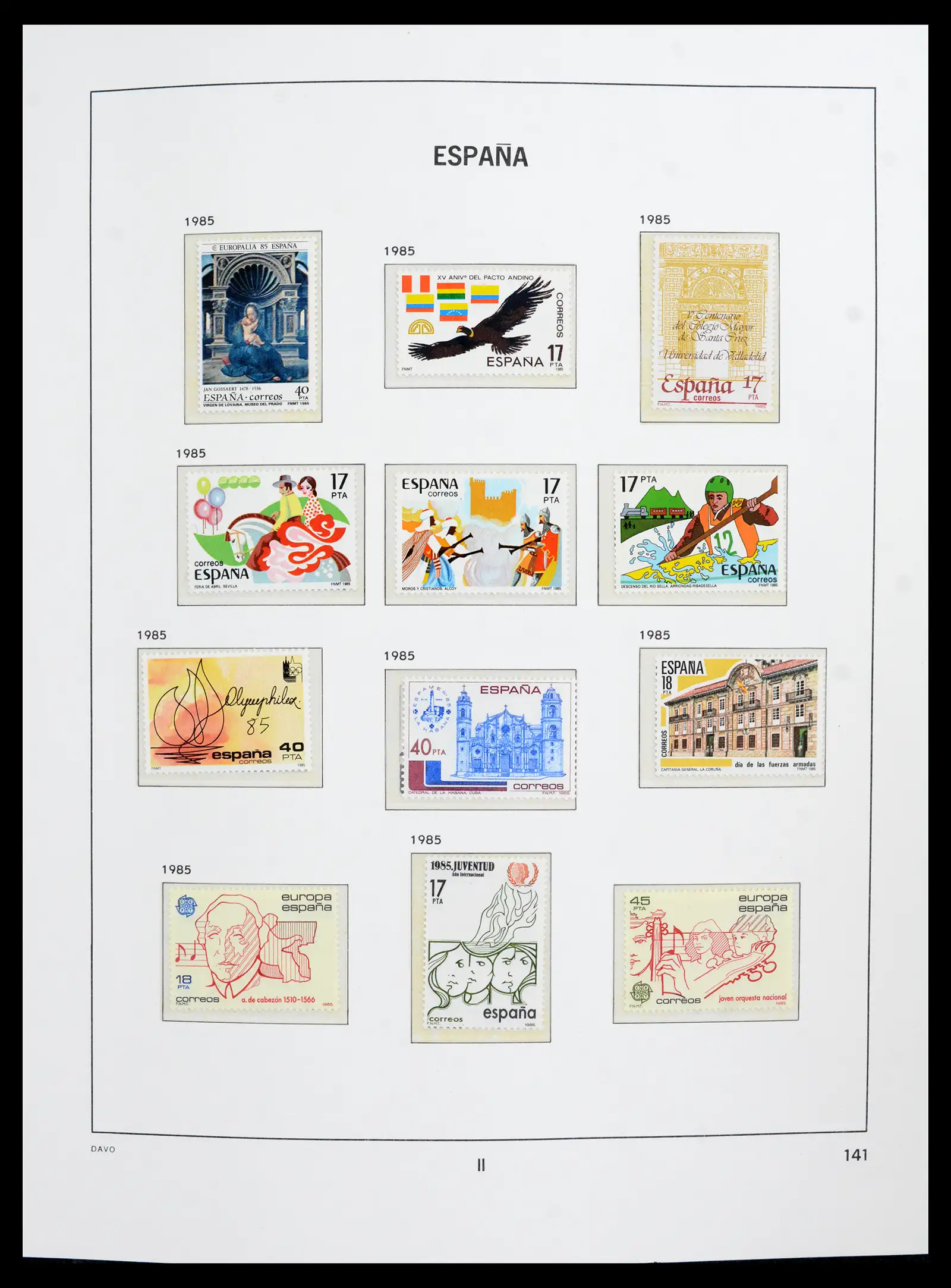 42021 0024 - Postzegelverzameling 42021 Spanje compleet 1981-2003.