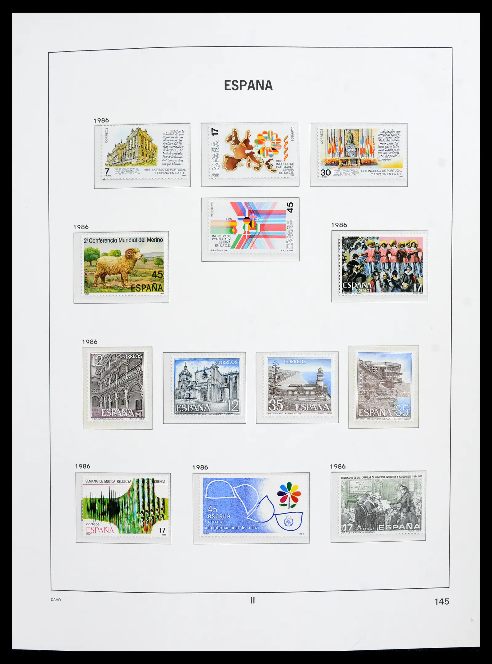 42021 0030 - Postzegelverzameling 42021 Spanje compleet 1981-2003.