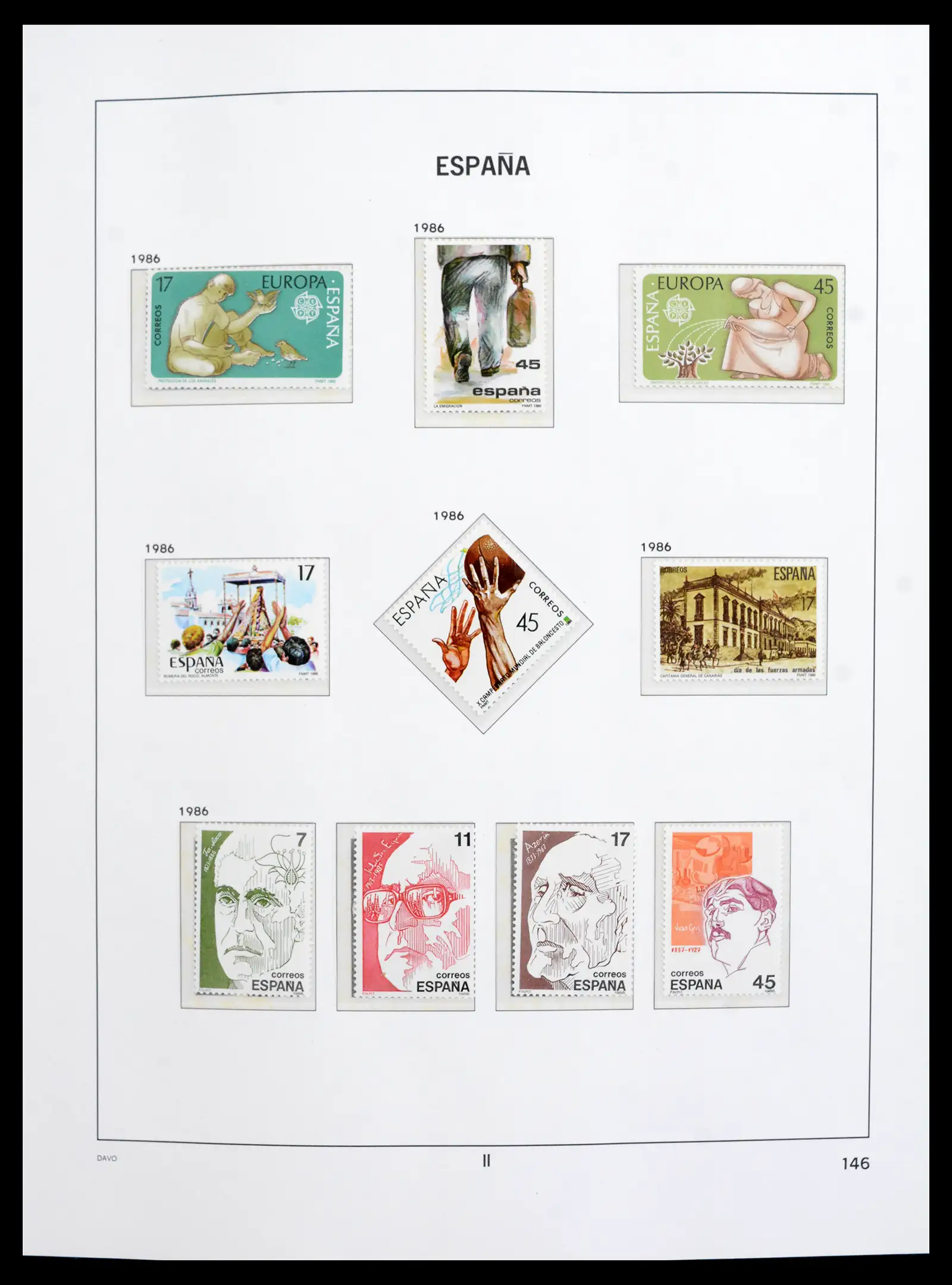 42021 0031 - Postzegelverzameling 42021 Spanje compleet 1981-2003.