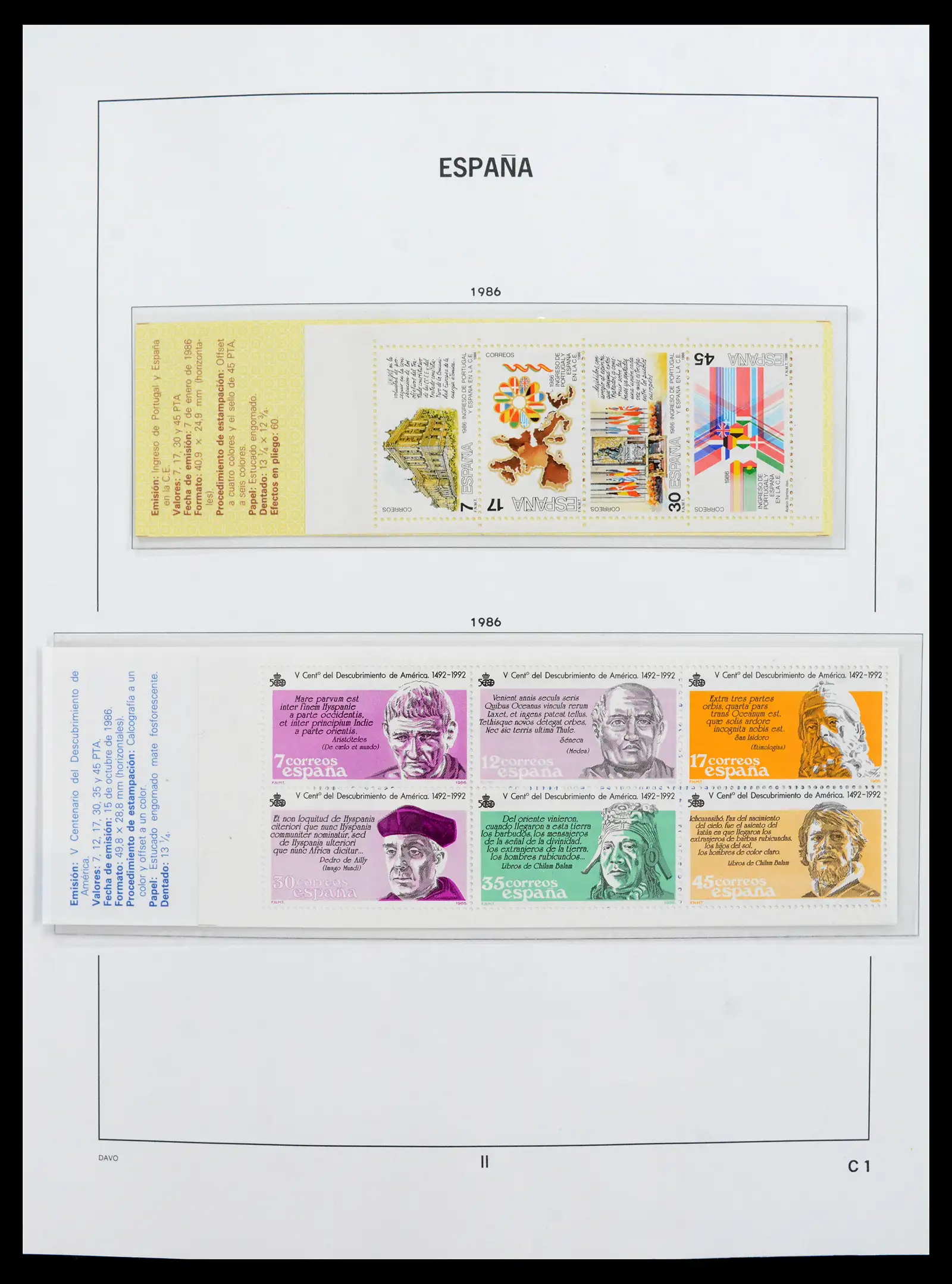 42021 0035 - Postzegelverzameling 42021 Spanje compleet 1981-2003.