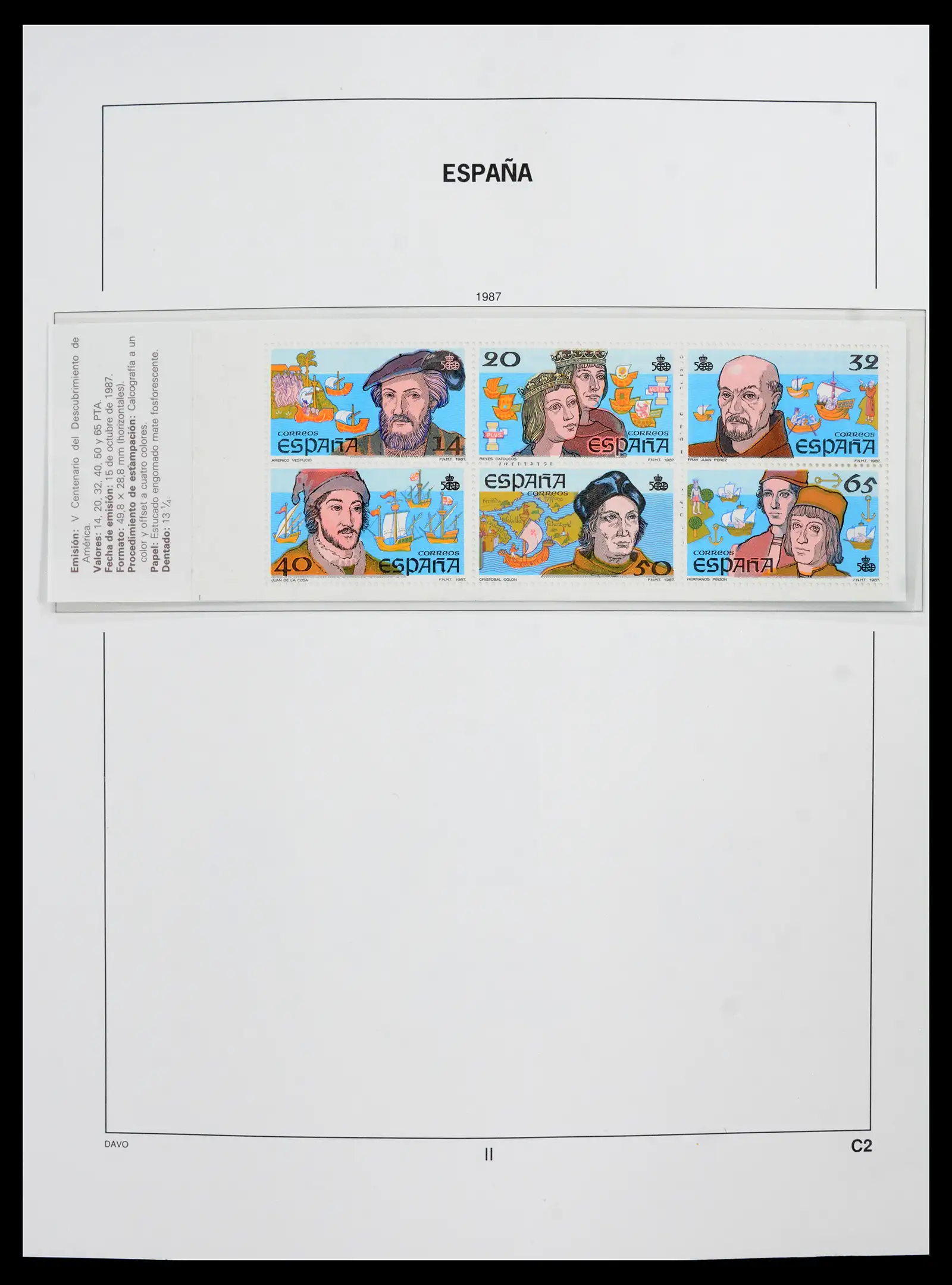 42021 0042 - Postzegelverzameling 42021 Spanje compleet 1981-2003.