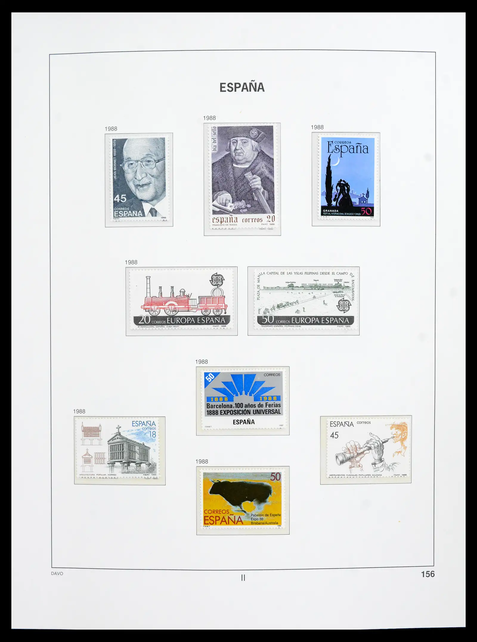 42021 0045 - Postzegelverzameling 42021 Spanje compleet 1981-2003.