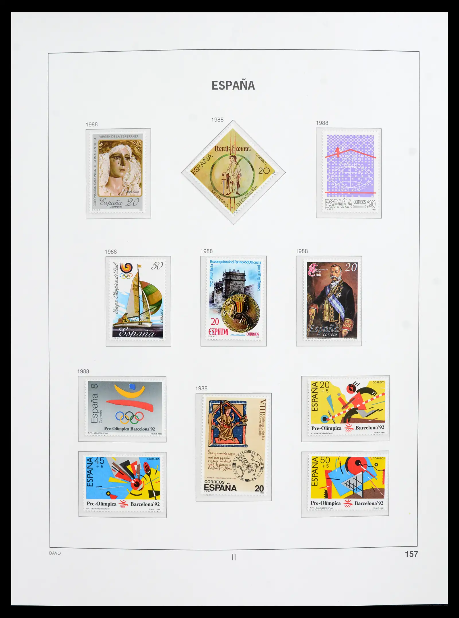 42021 0046 - Postzegelverzameling 42021 Spanje compleet 1981-2003.