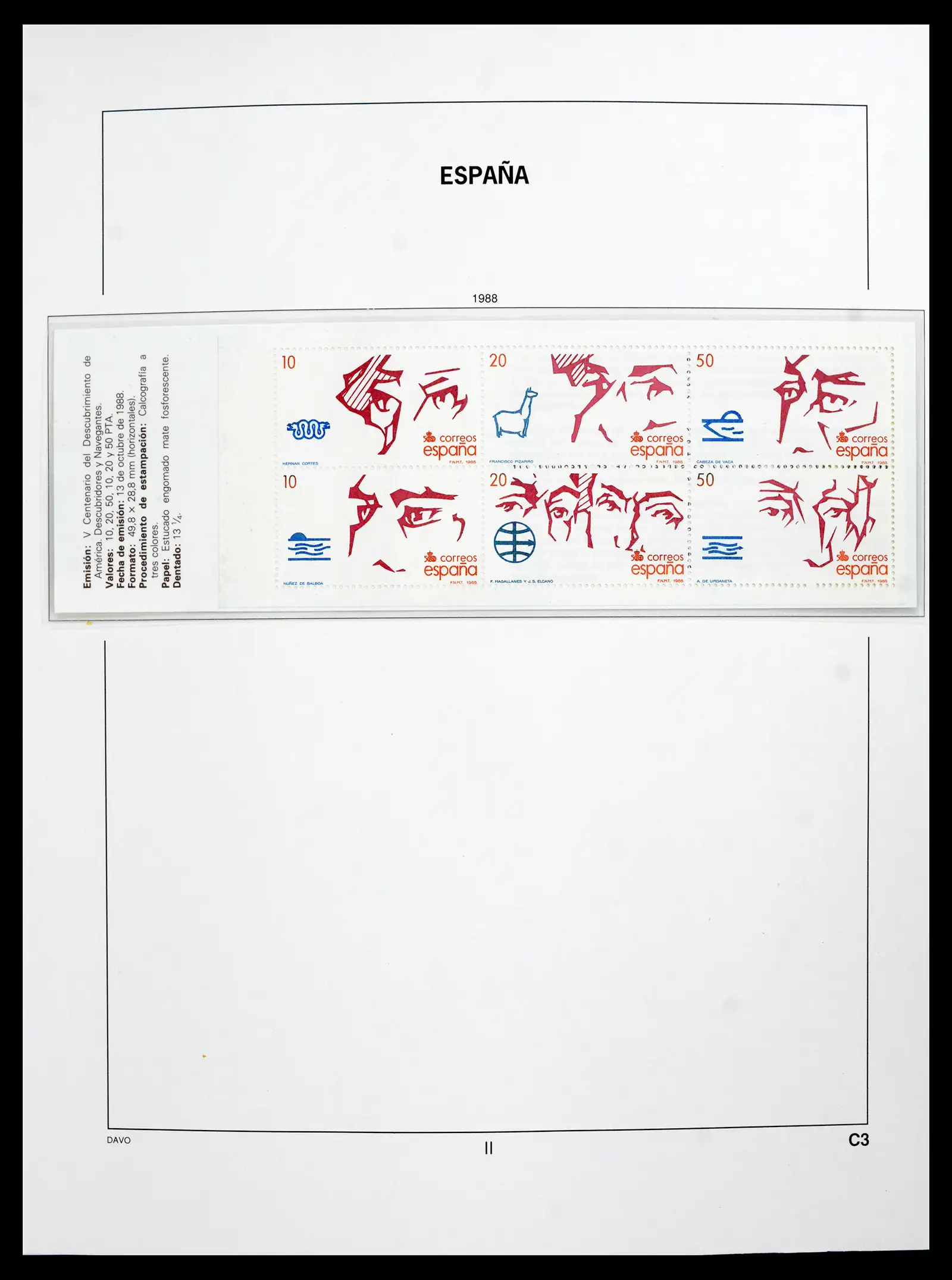 42021 0050 - Postzegelverzameling 42021 Spanje compleet 1981-2003.