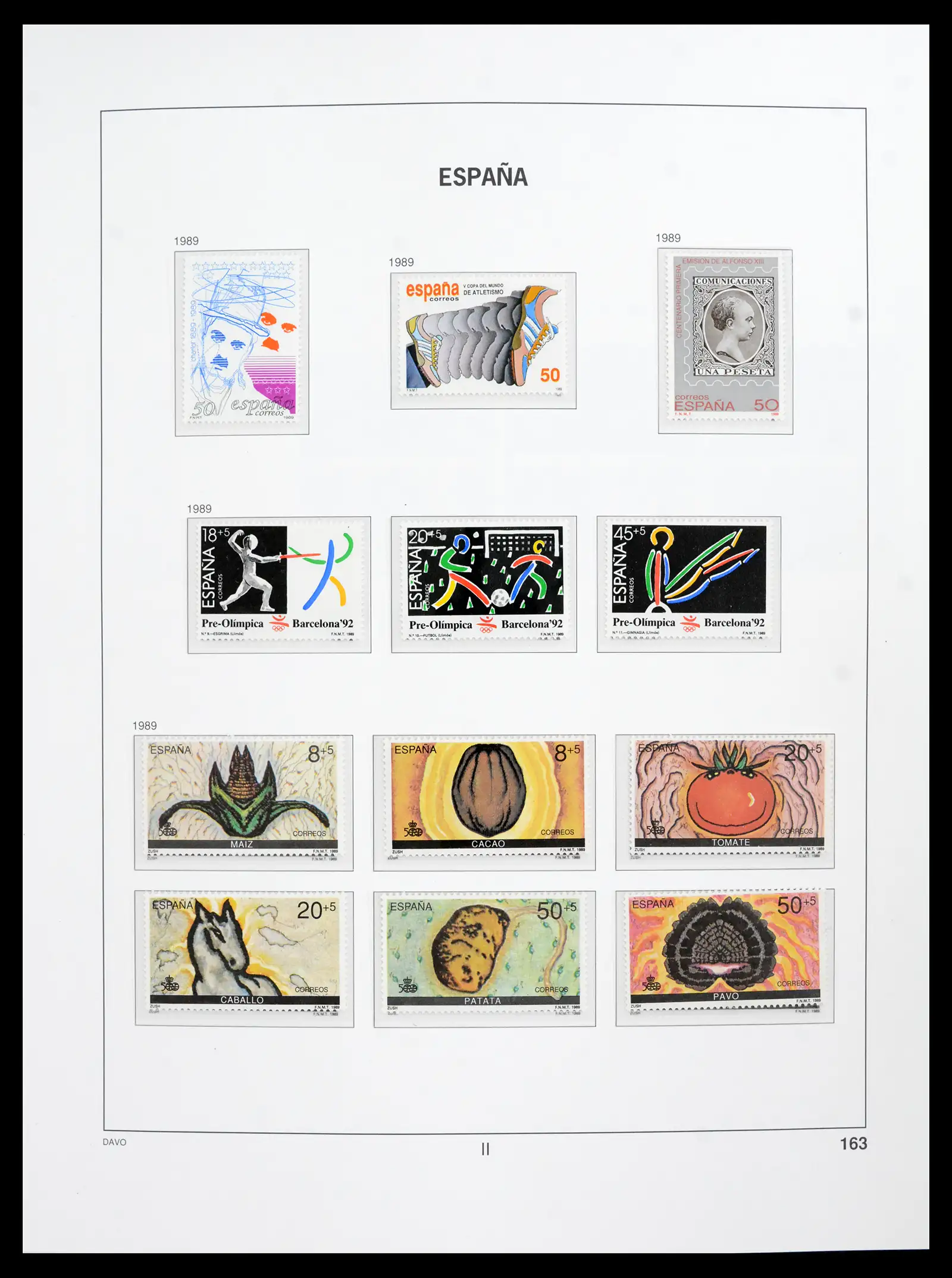 42021 0054 - Postzegelverzameling 42021 Spanje compleet 1981-2003.