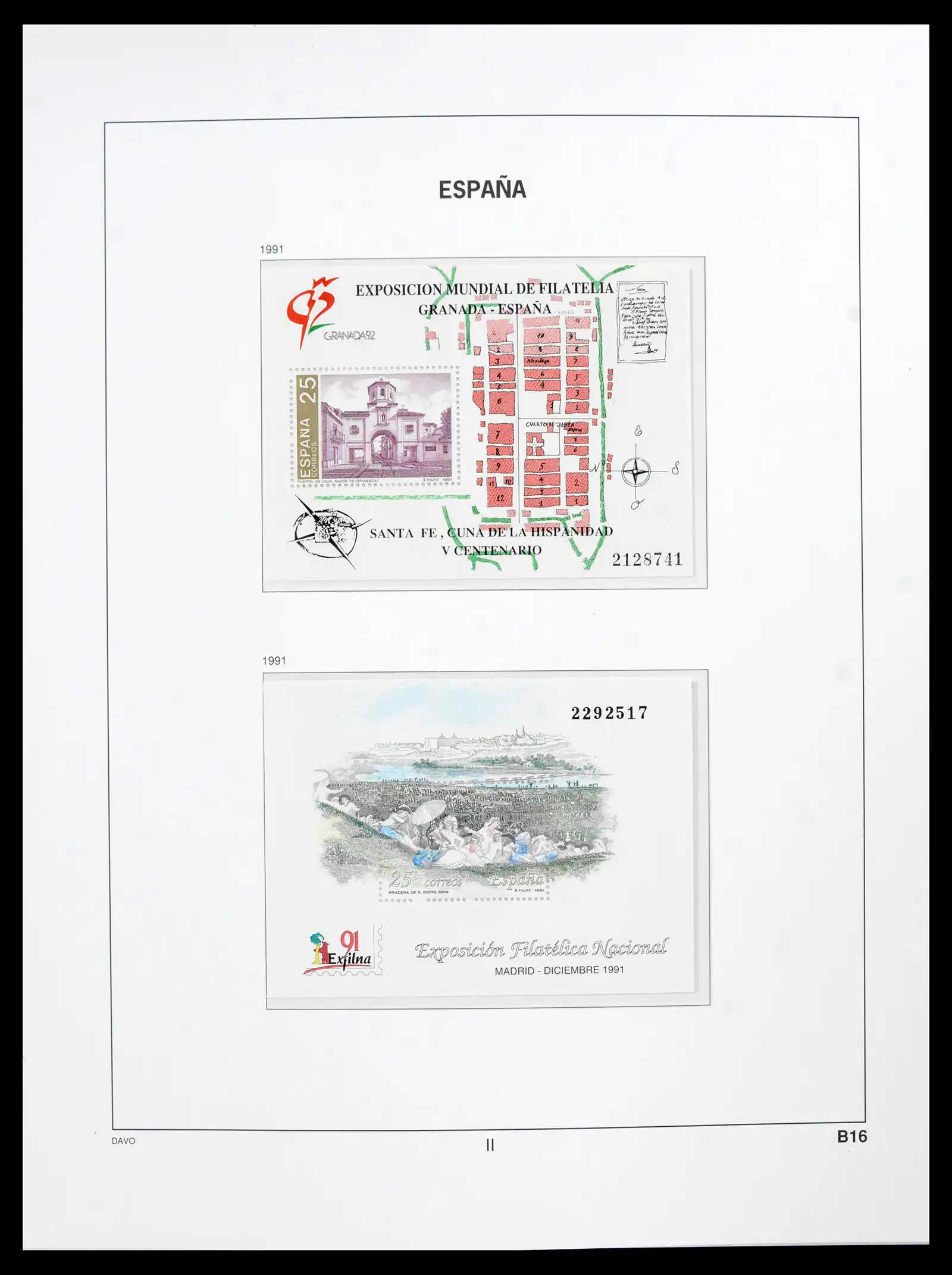 42021 0071 - Postzegelverzameling 42021 Spanje compleet 1981-2003.
