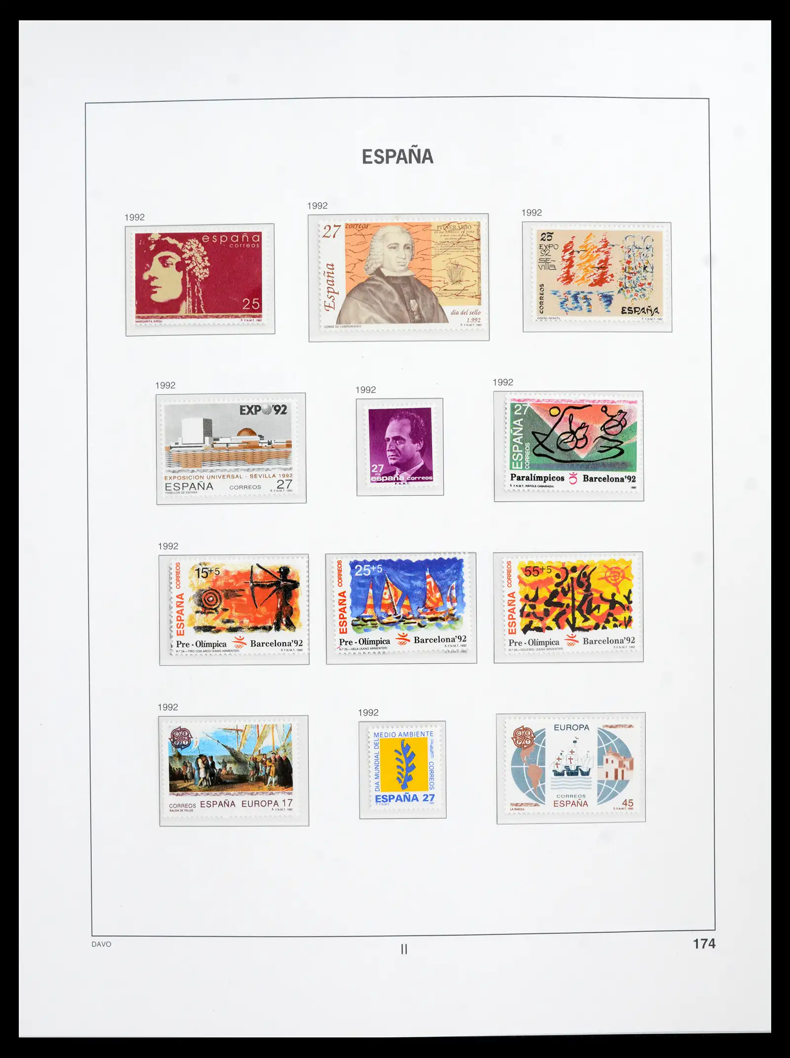 42021 0073 - Postzegelverzameling 42021 Spanje compleet 1981-2003.