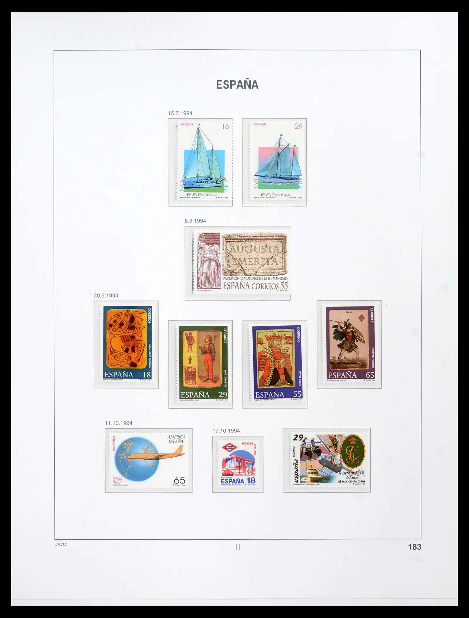 42021 0092 - Postzegelverzameling 42021 Spanje compleet 1981-2003.